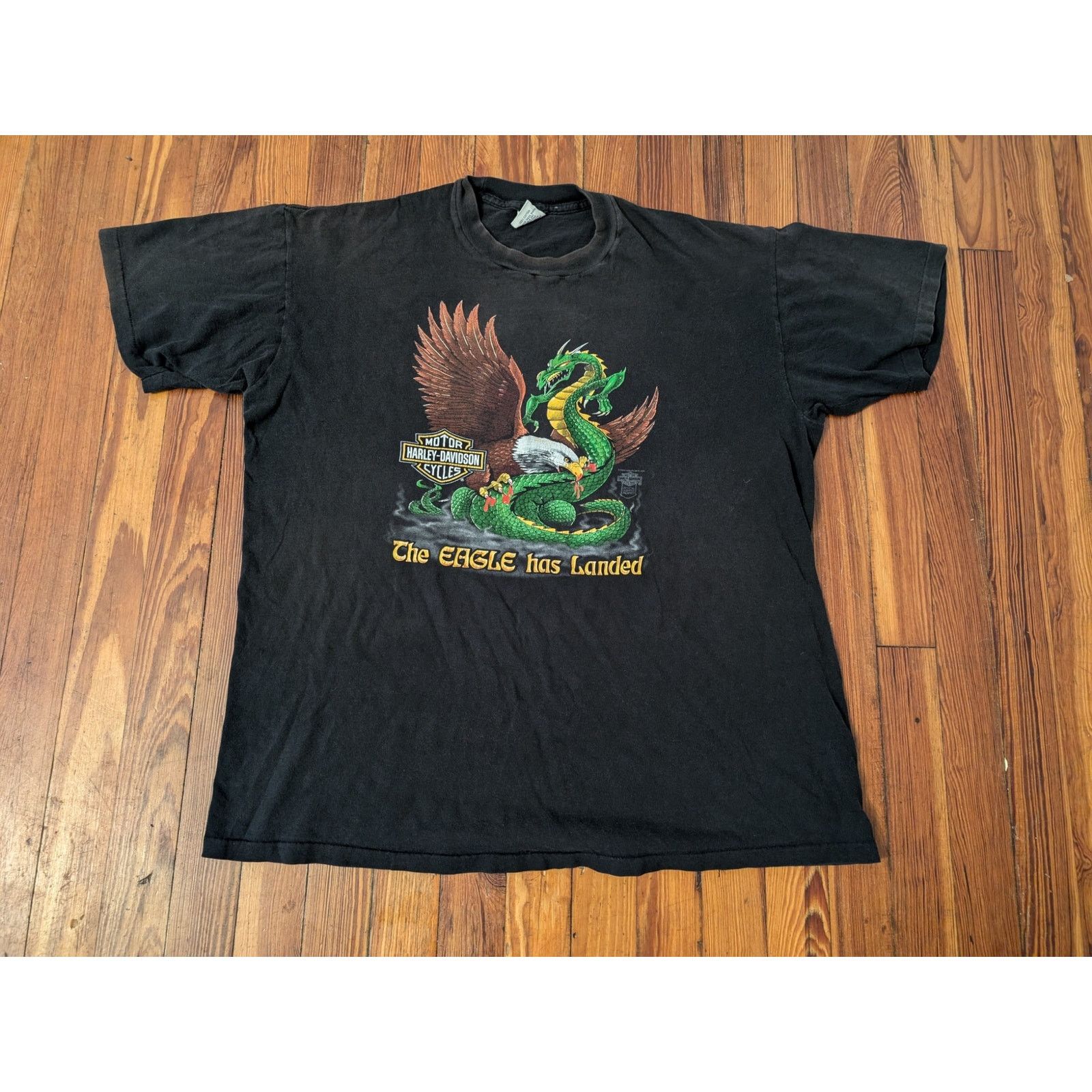 Harley Davidson VTG Harley Davidson Houlbek "The Eagle has Landed" Signal Ta Size US XL / EU 56 / 4 - 1 Thumbnail