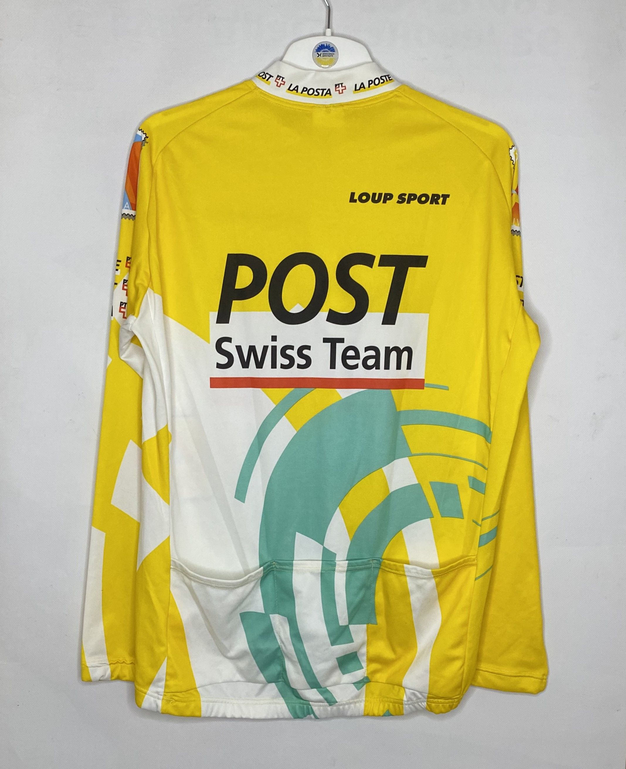 Vintage VINTAGE 90s POST SWISS TEAM CYCLING JERSEY SHIRT VELO Size US XXL / EU 58 / 5 - 2 Thumbnail