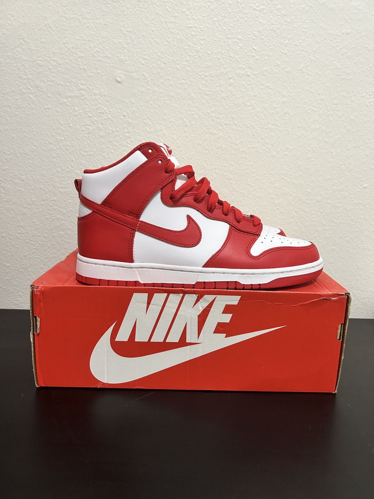 Nike Nike Dunk High Championship University Red Size US 9.5 / EU 42-43 - 3 Thumbnail