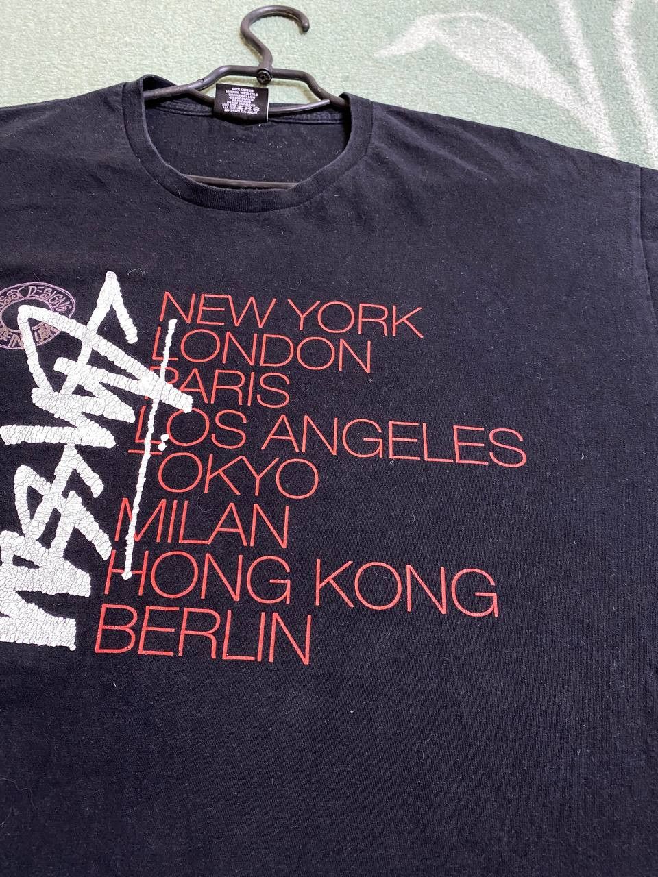 Stussy Avant-Garde Black T-Shirt Big Print STUSSY Size US XL / EU 56 / 4 - 3 Thumbnail