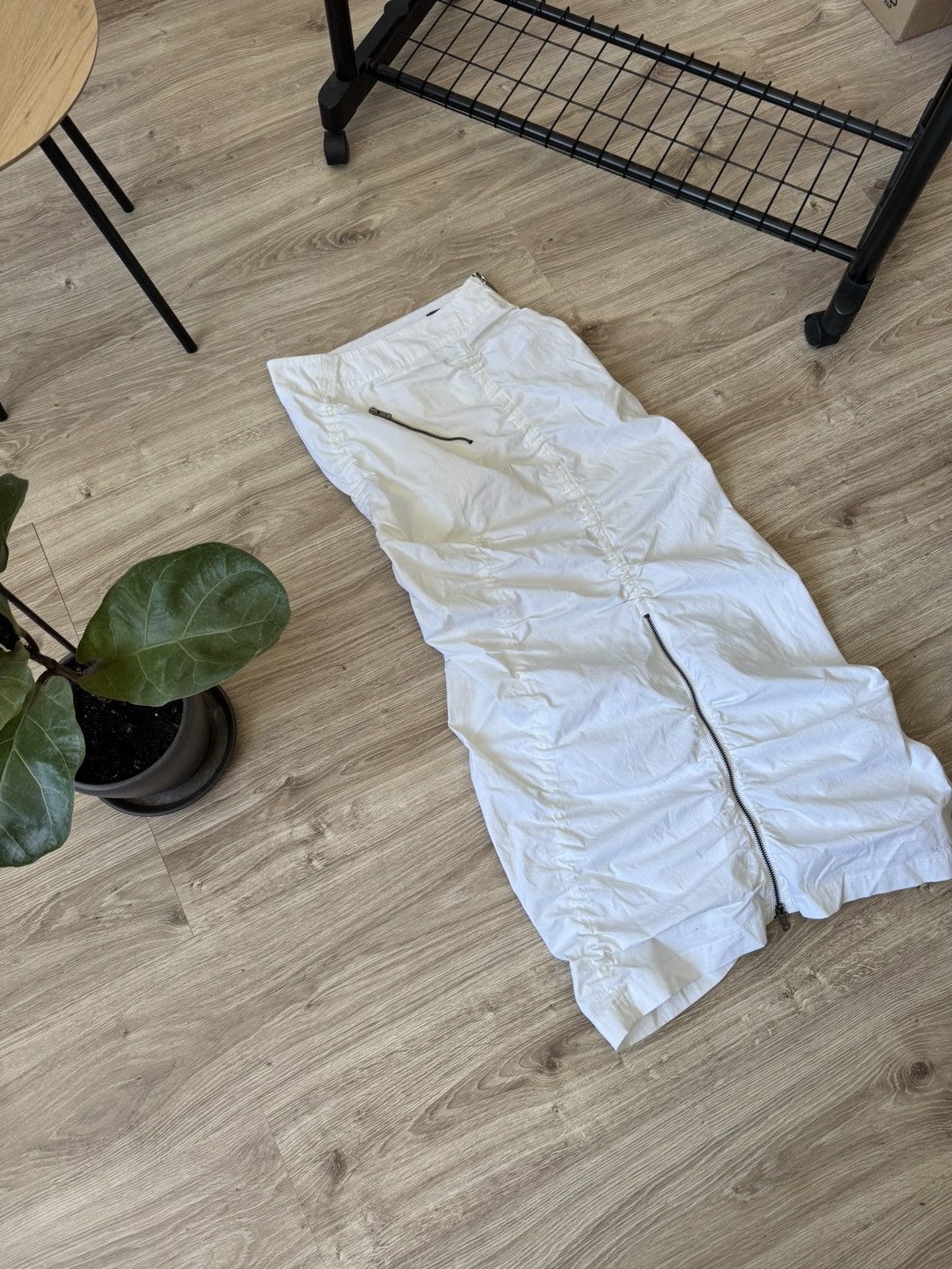 Other Vintage Y2K Japanese Avant Garde Parachute Maxi Skirt Size 25" / US 0 / IT 36 - 2 Thumbnail