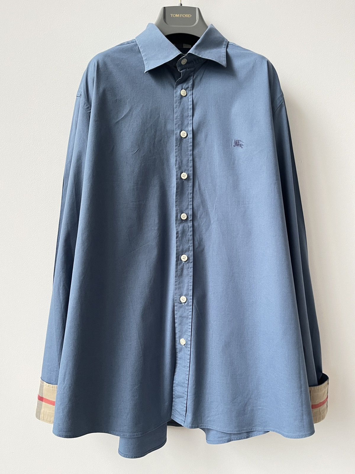 Burberry Burberry London Nova Check Cuffs Shirt Logo Luxury Old Money Size US XXL / EU 58 / 5 - 4 Thumbnail