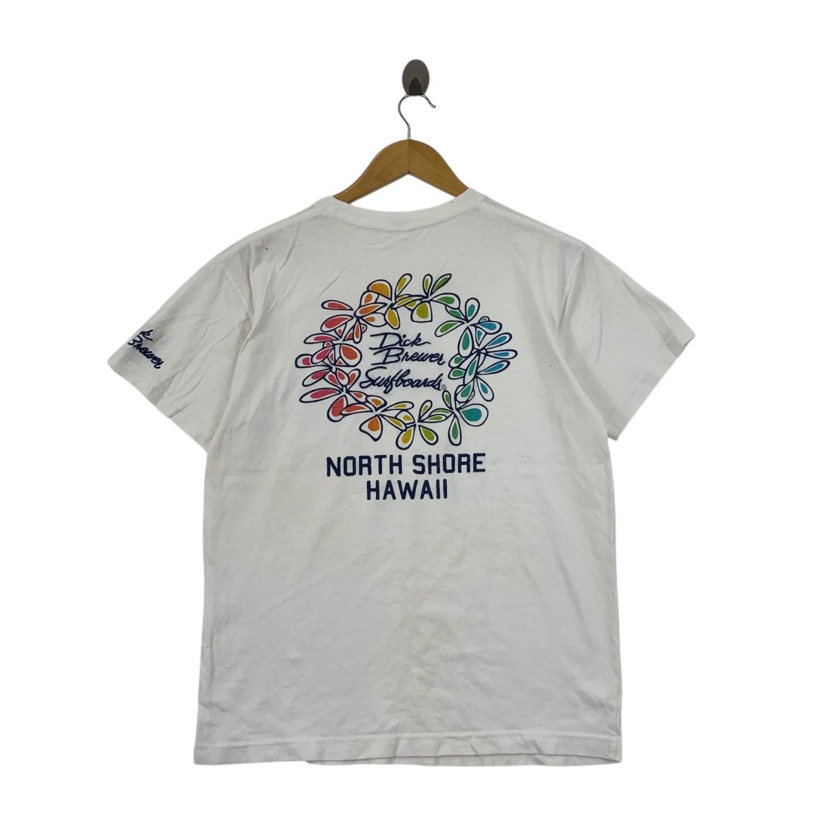 Vintage DICK BREWER SURFBOARD North Shore Hawaii Tee Shirt Top Size S / US 4 / IT 40 - 7 Thumbnail