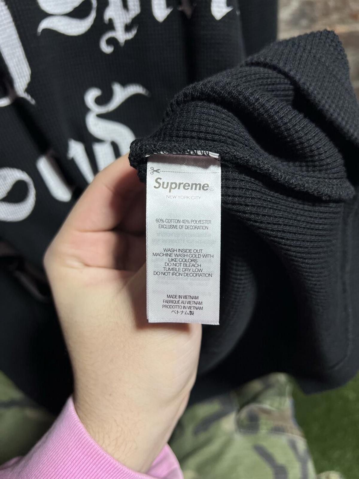 Supreme Supreme Holy Spirit Black Thermal Sz. L Size ONE SIZE - 4 Thumbnail