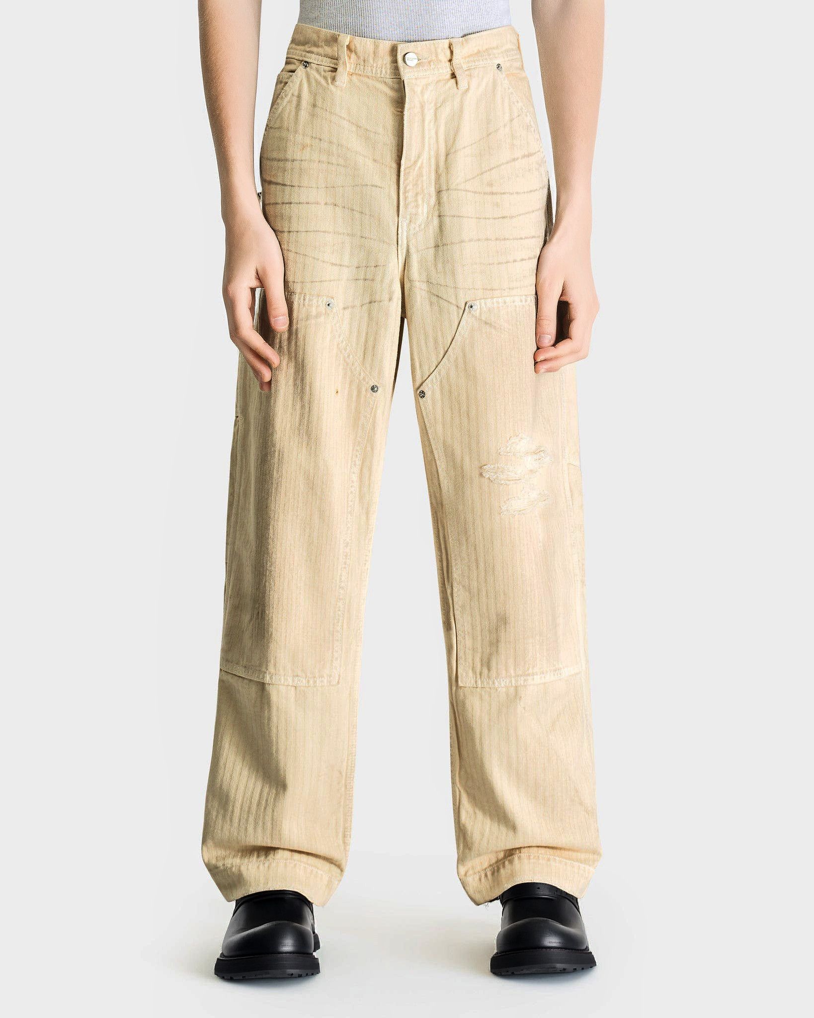 Enfants Riches Deprimes Off-White Double Knee Paint Denim Trousers Size US 30 / EU 46 - 2 Thumbnail