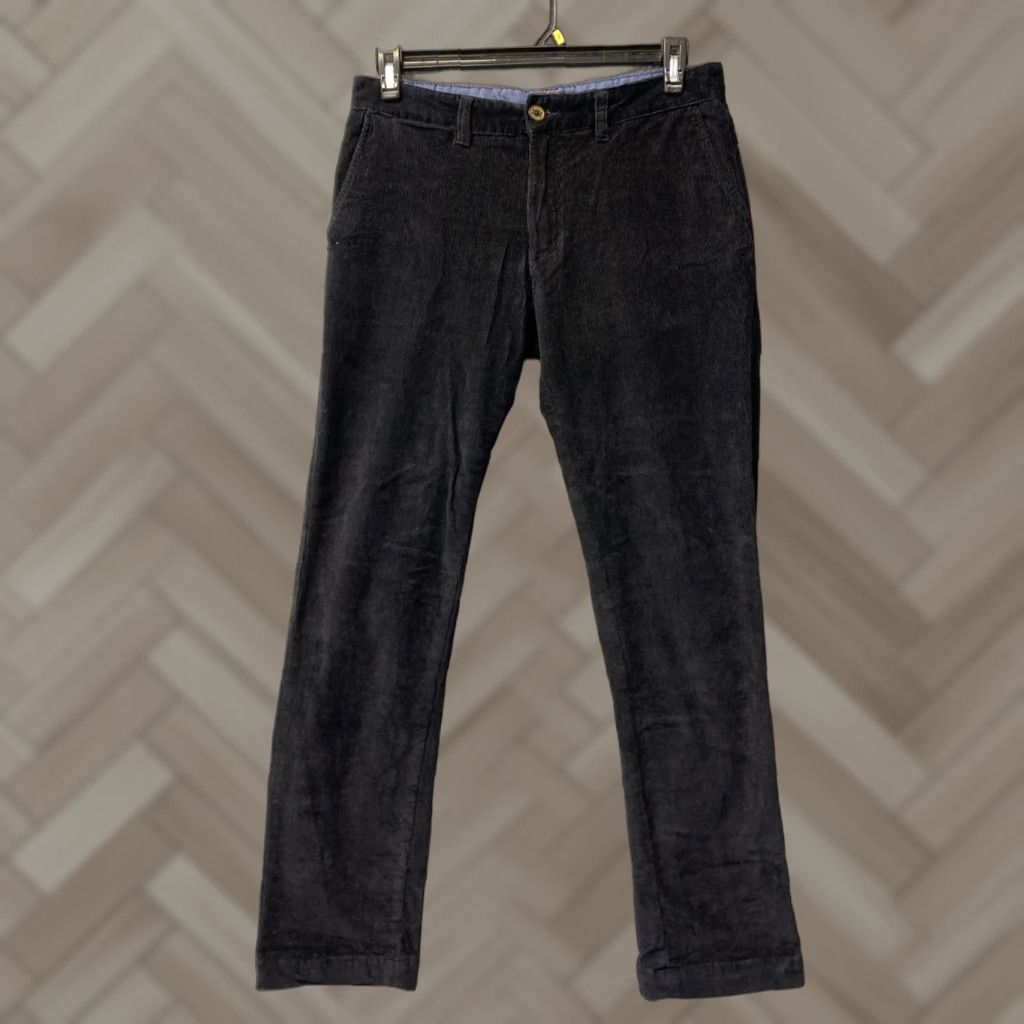 Vintage JACHS New York Pants Mens 32 Inseam 32 Black Corduroy Stretch Straight Cotton Blend Regular Size US 32 / EU 48 - 1 Thumbnail