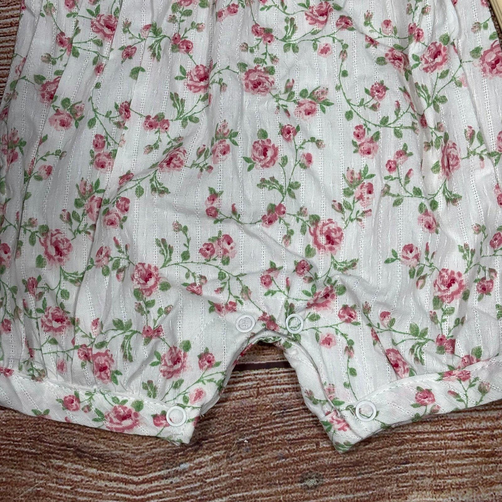Other Laura Ashley Baby Floral Romper 0-3 Months NWT Size ONE SIZE - 4 Thumbnail