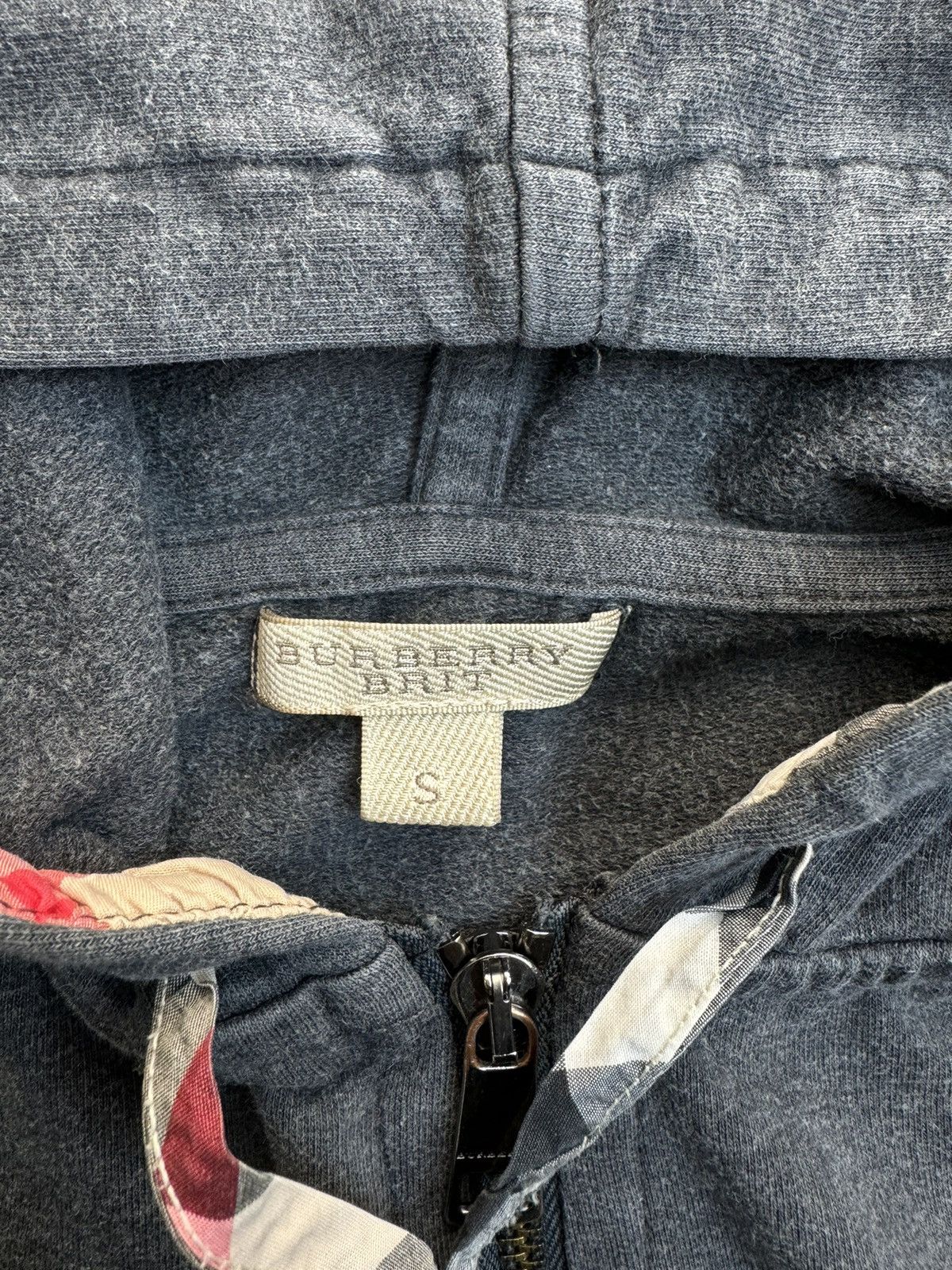 Burberry Vintage Burberry Nova Check Zip Up Hoodie Size S / US 4 / IT 40 - 4 Thumbnail