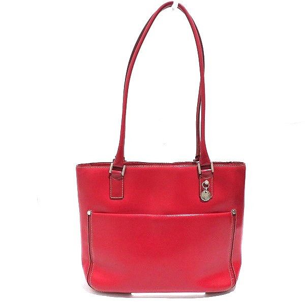 Other La Martle Red Leather Handbag Leather Tote Bag, Women's