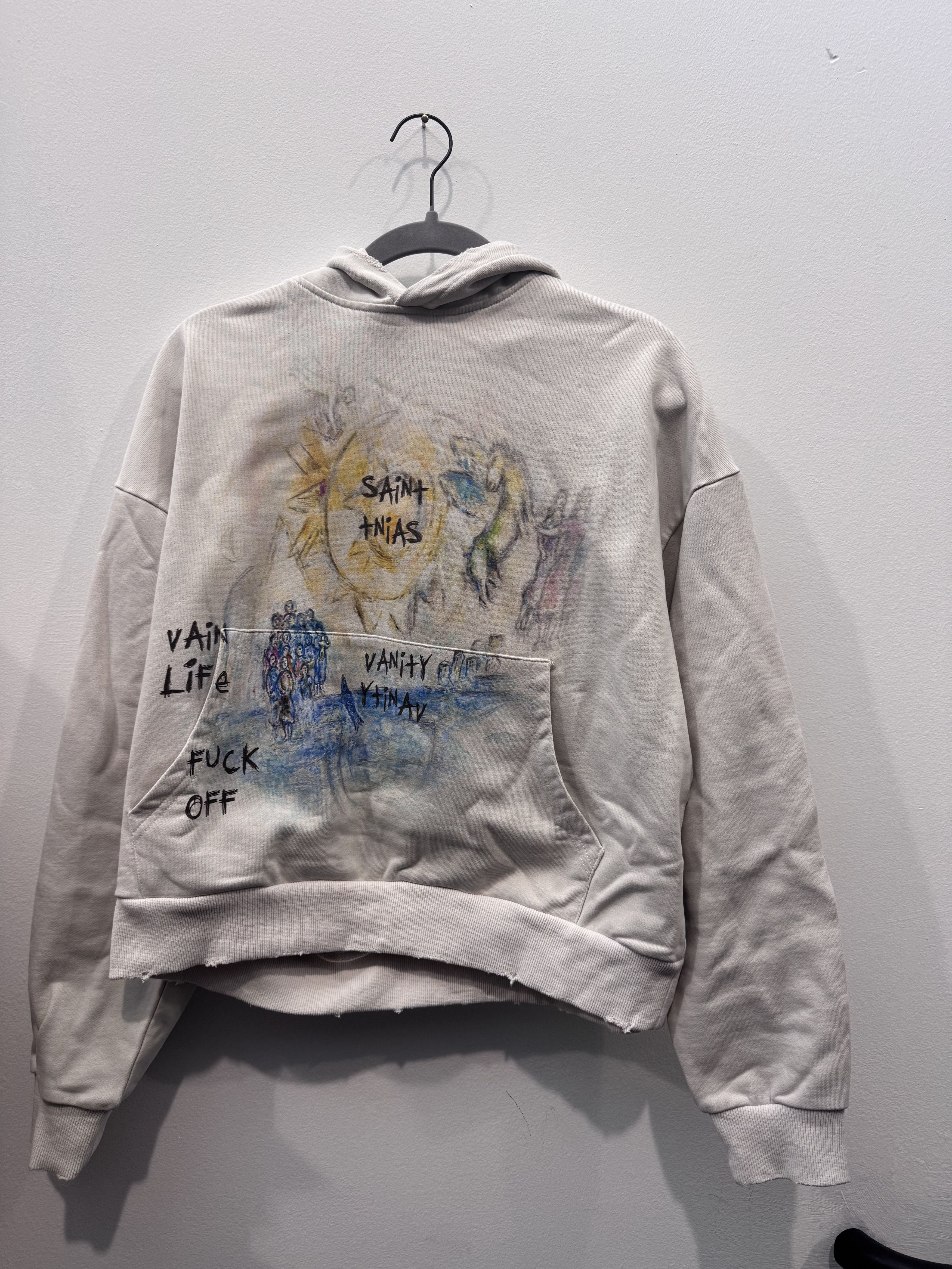 Fuck Off White Hoodie