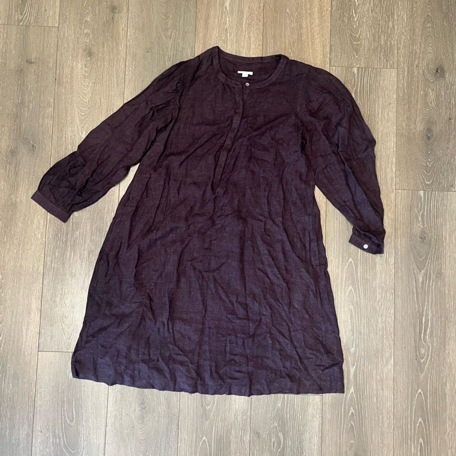 J. Jill J. Jill Plum Woven Knee Length Dress - Size S Size S / US 4 / IT 40 - 1 Thumbnail
