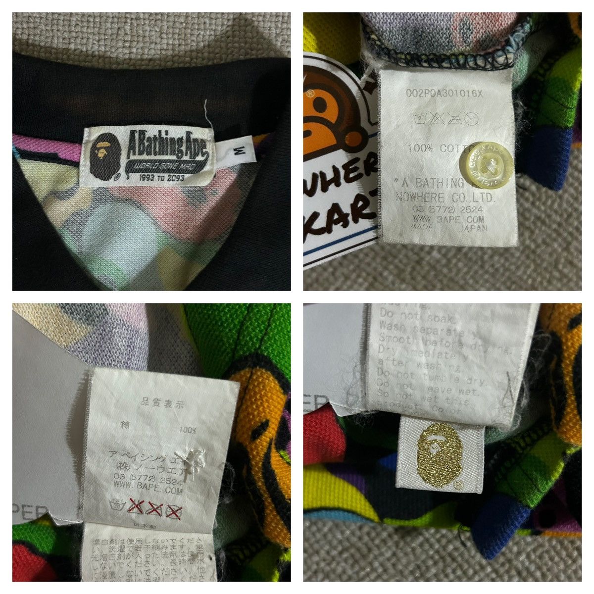 Bape Baby Milo Multicolor Polo Size US M / EU 48-50 / 2 - 6 Thumbnail
