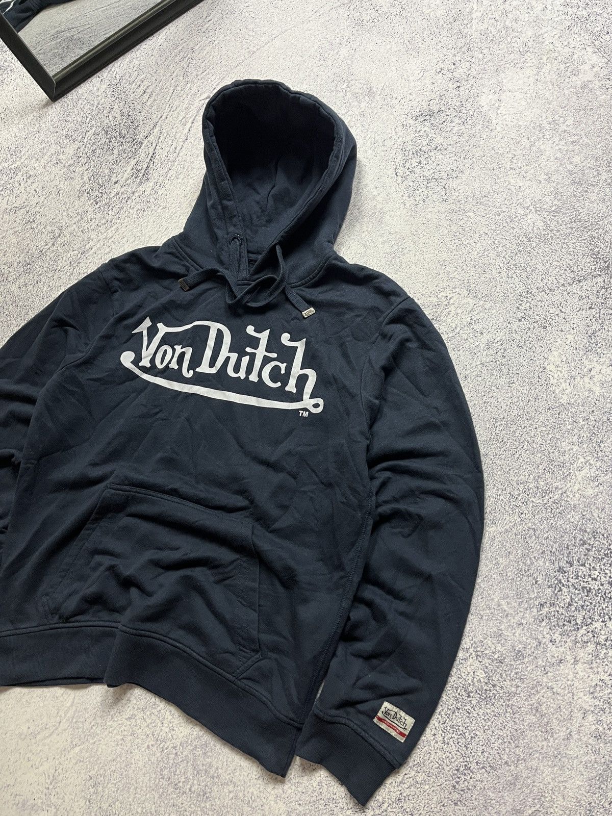 Vintage × Von Dutch Vintage Y2K Von Dutch Faded Hoodie Rap USA Big Print Size US L / EU 52-54 / 3 - 3 Thumbnail