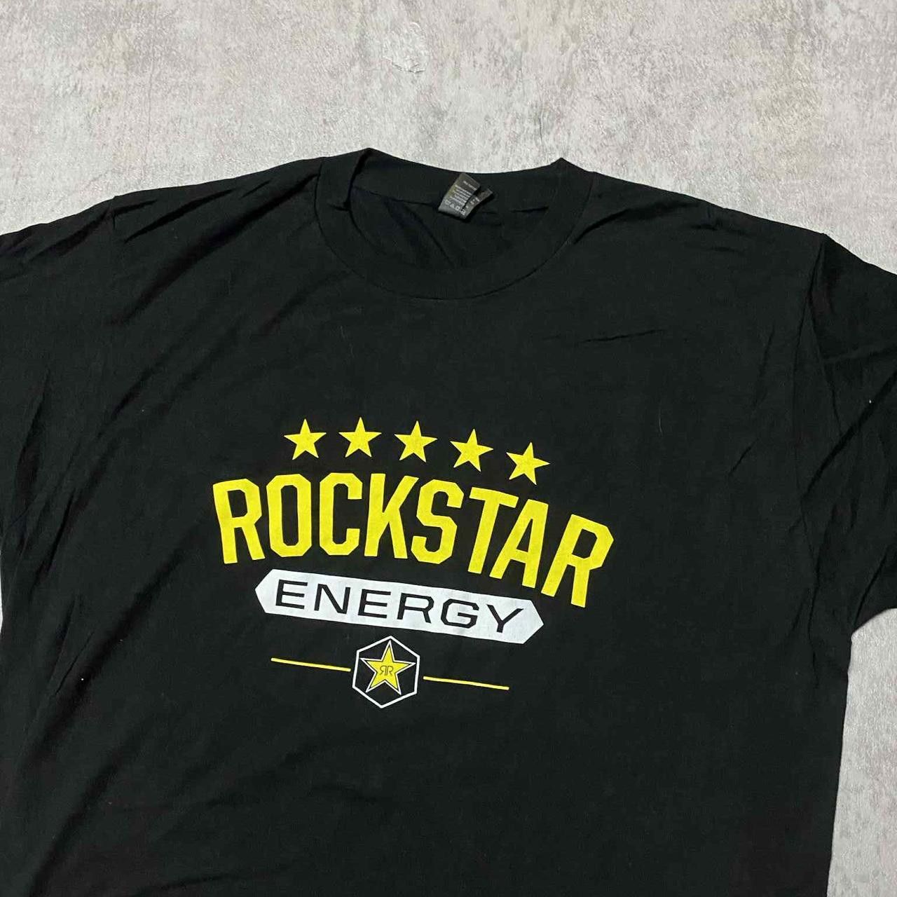 Other Black Rockstar Energy t-shirt with yellow accents Size US L / EU 52-54 / 3 - 2 Thumbnail