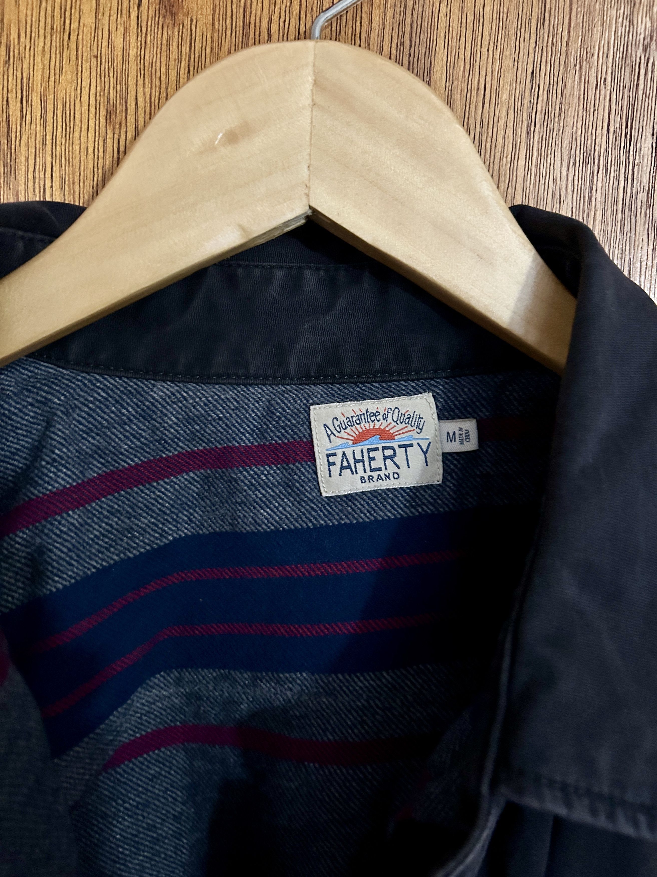 Faherty Dark Blue/Gray Faherty Shirt Jacket / Shacket Size US M / EU 48-50 / 2 - 3 Thumbnail