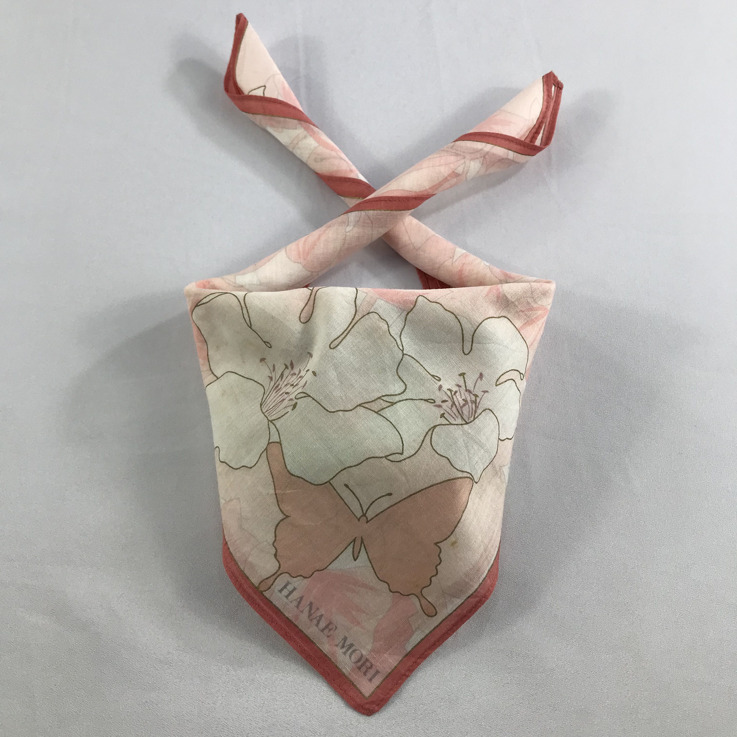 Hanae Mori × Vintage Hanae Mori Bandana / Handkerchief / Neckerchief - S2615 Size ONE SIZE - 3 Thumbnail