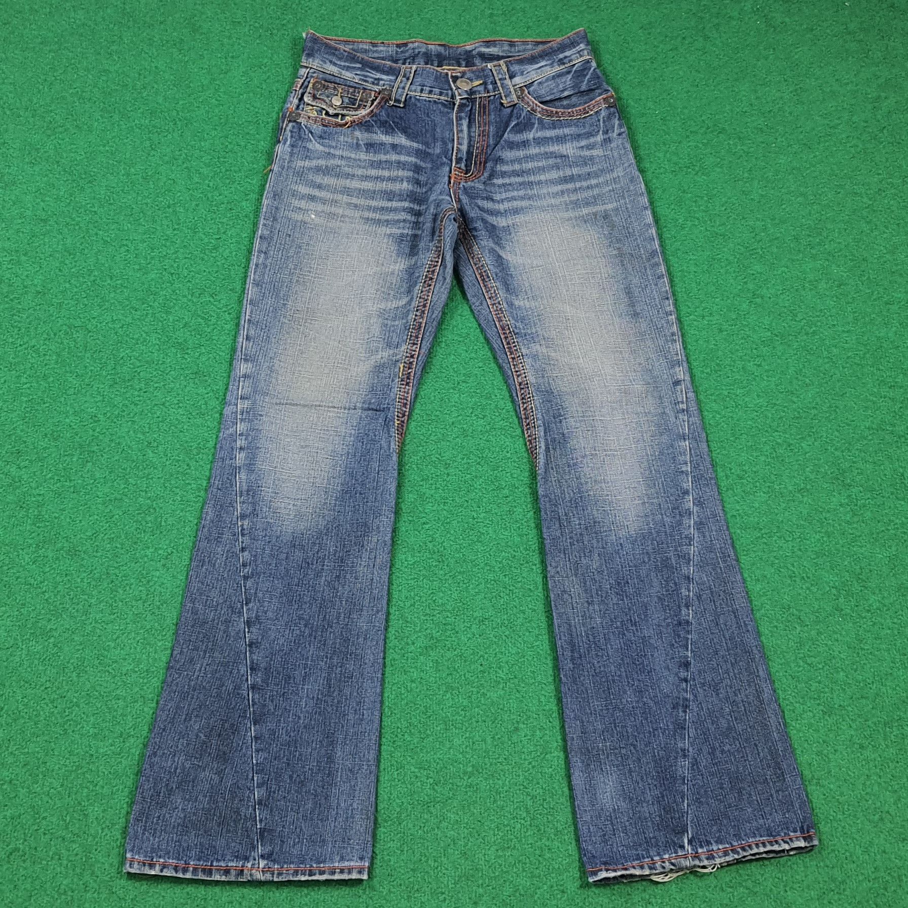 True Religion Vintage True Religion Joey Big T Flare Jeans C297N23 Size US 31 - 4 Thumbnail
