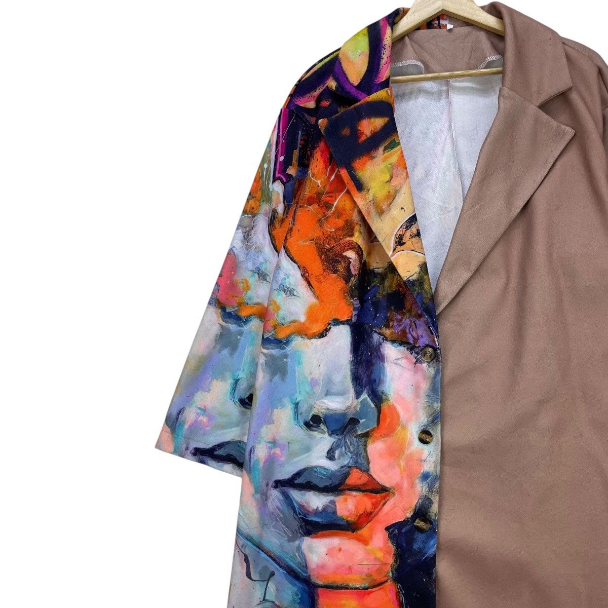 Designer × Japanese Brand Japanese Brand Art Full Print Long Coat Jacket Size L / US 10 / IT 46 - 4 Thumbnail