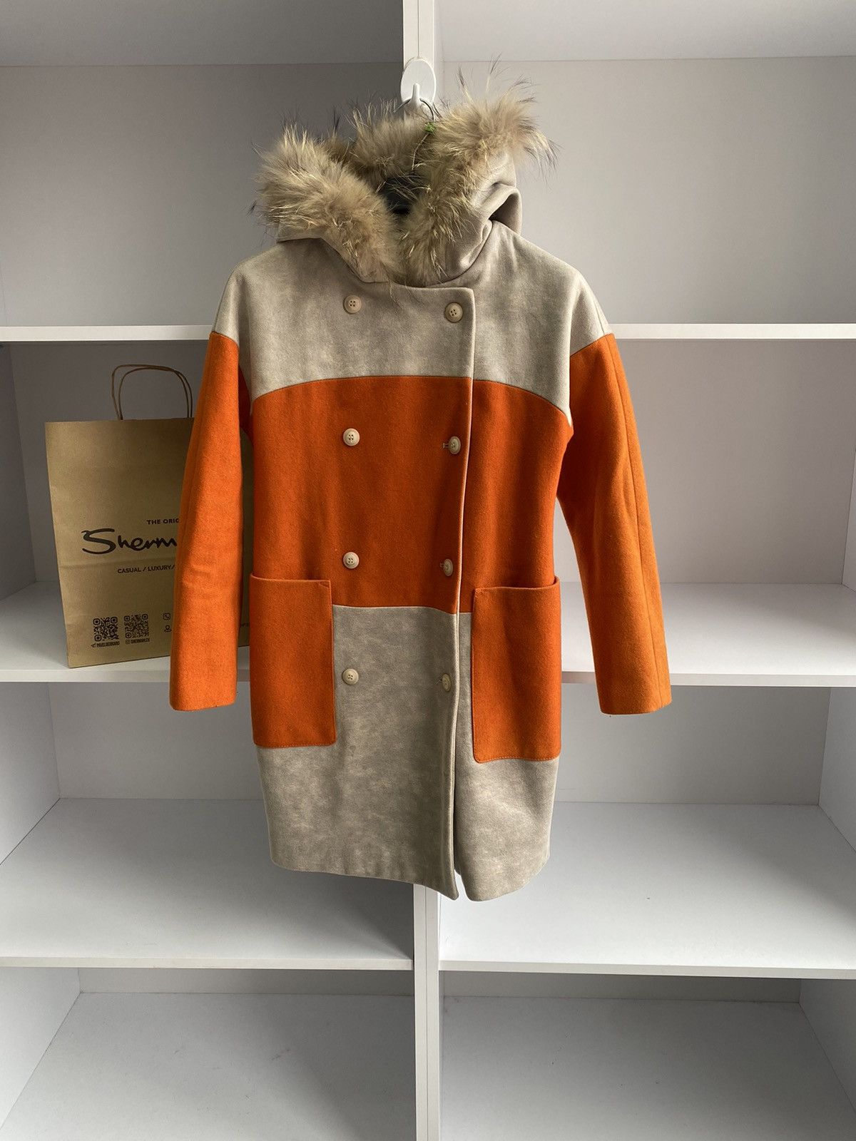 Marni × Vintage Vintage Marni Women’s Street wear Luxury Coat with fur Size S / US 4 / IT 40 - 3 Thumbnail