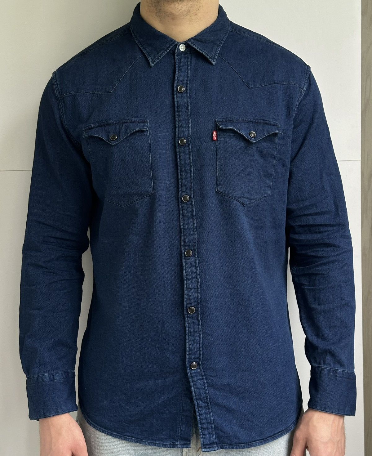 Levi's Levi's Men's Denim Western Shirt Slim Fit XXL Long Sleeve Size US XXL / EU 58 / 5 - 1 Thumbnail