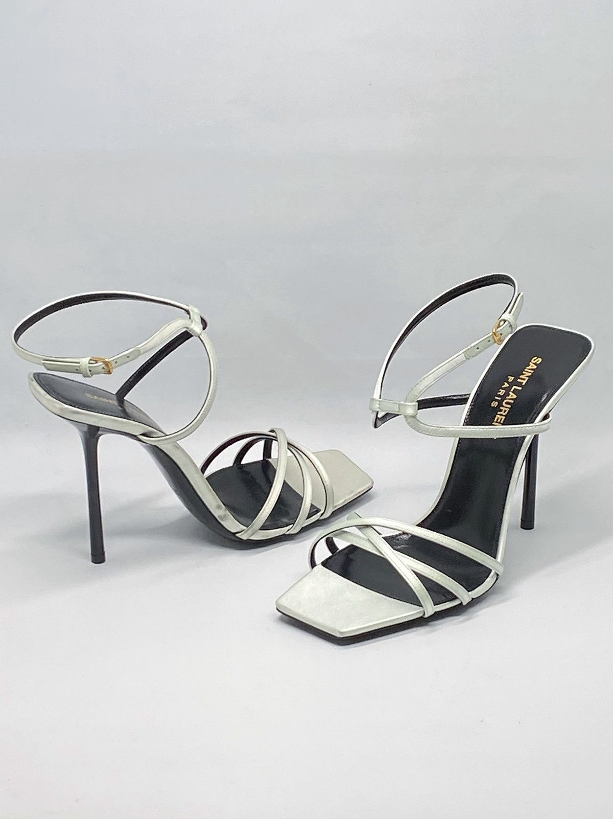 Yves Saint Laurent Saint Laurent Nuit 105mm high-heeled sandals size 37.5 Size US 7.5 / IT 37.5 - 1 Thumbnail
