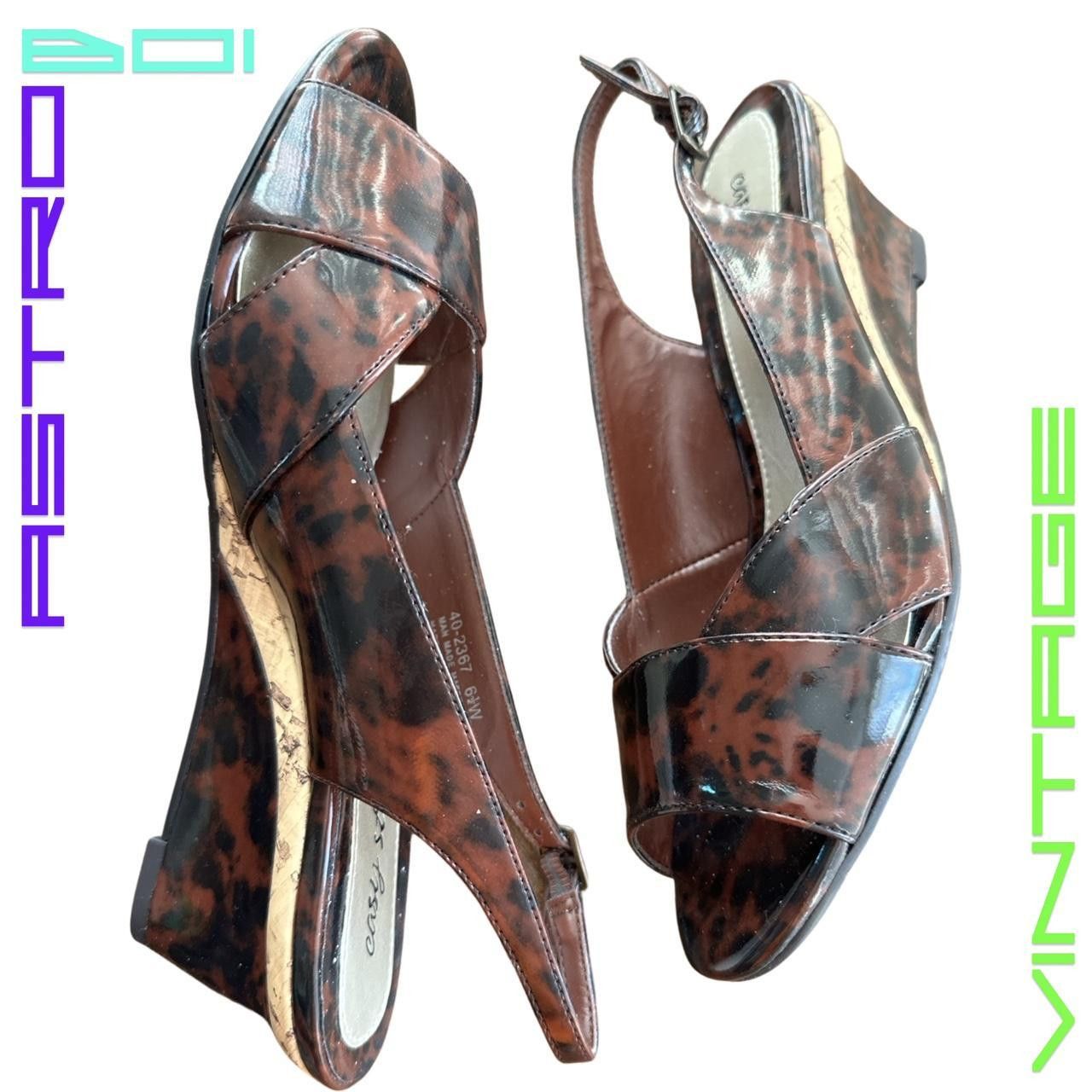 Vintage Vintage Easy Spirit Tortoise Shell Wedges - 6.5 US Size US 6.5 / IT 36.5 - 3 Thumbnail