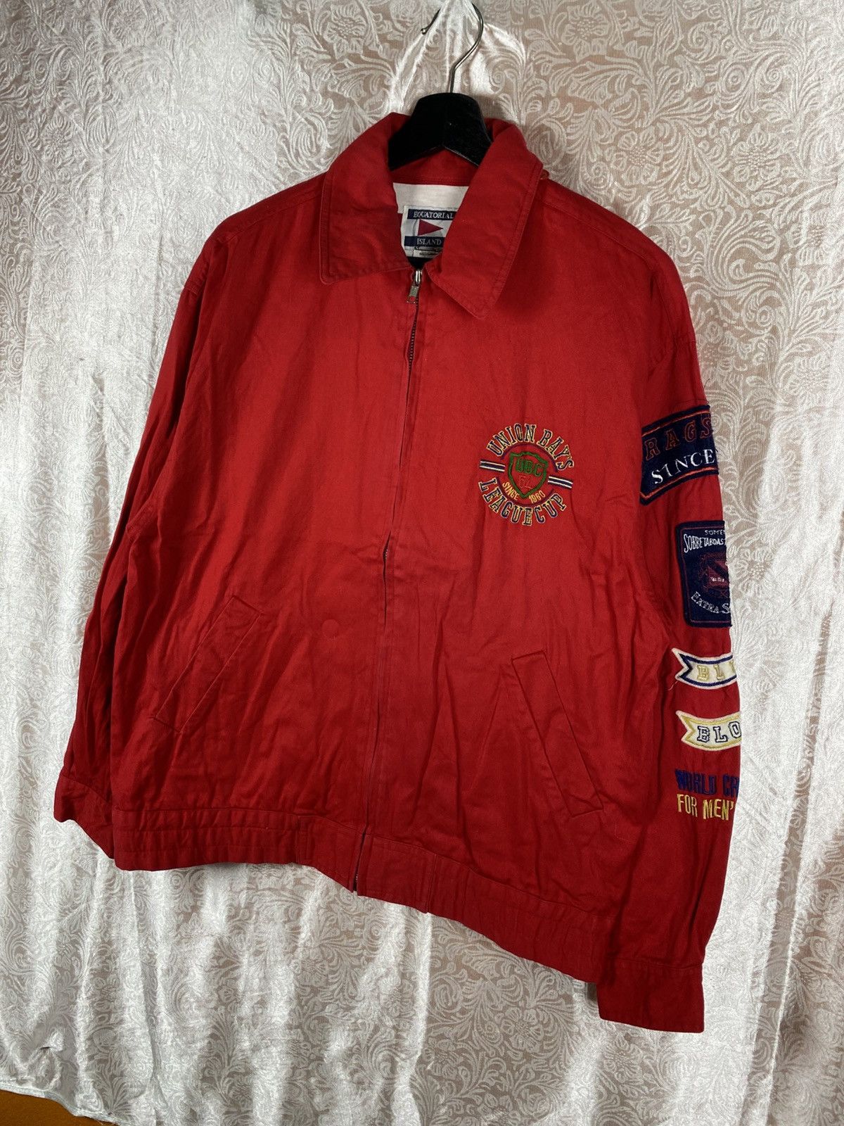 Japanese Brand Vintage Equatoriale Island Red Patch Jacket Union League Size US M / EU 48-50 / 2 - 4 Thumbnail