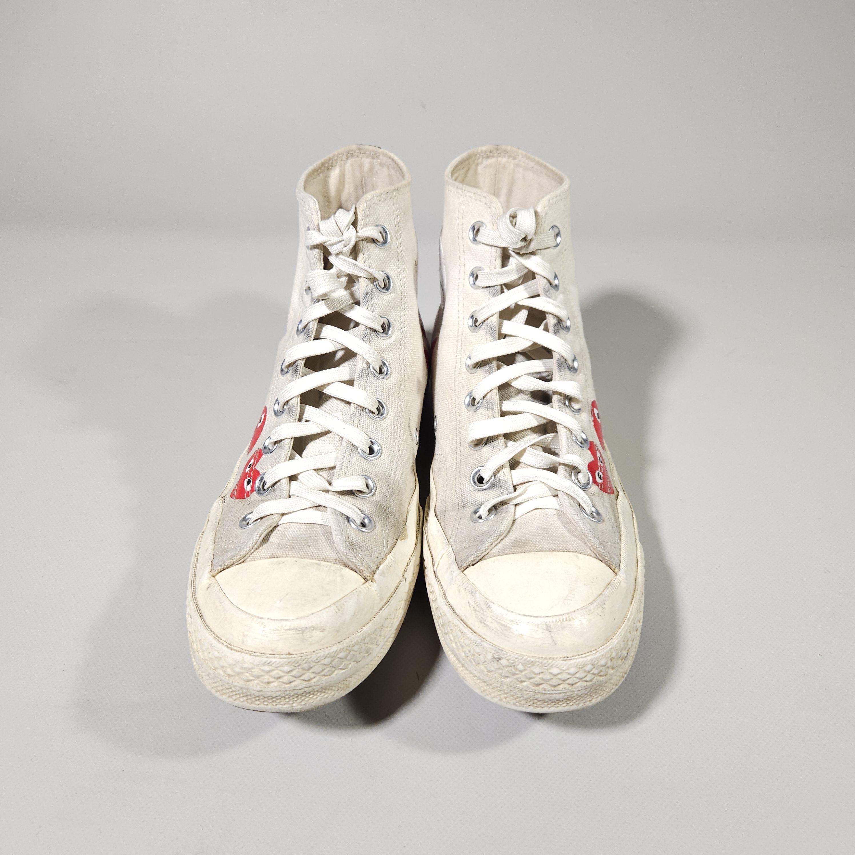 Comme des Garcons × Comme des Garcons PLAY × Converse Converse x Comme Des Garcons Play Hearts High Top Shoes US 8 Size US 8 / EU 41 - 5 Thumbnail