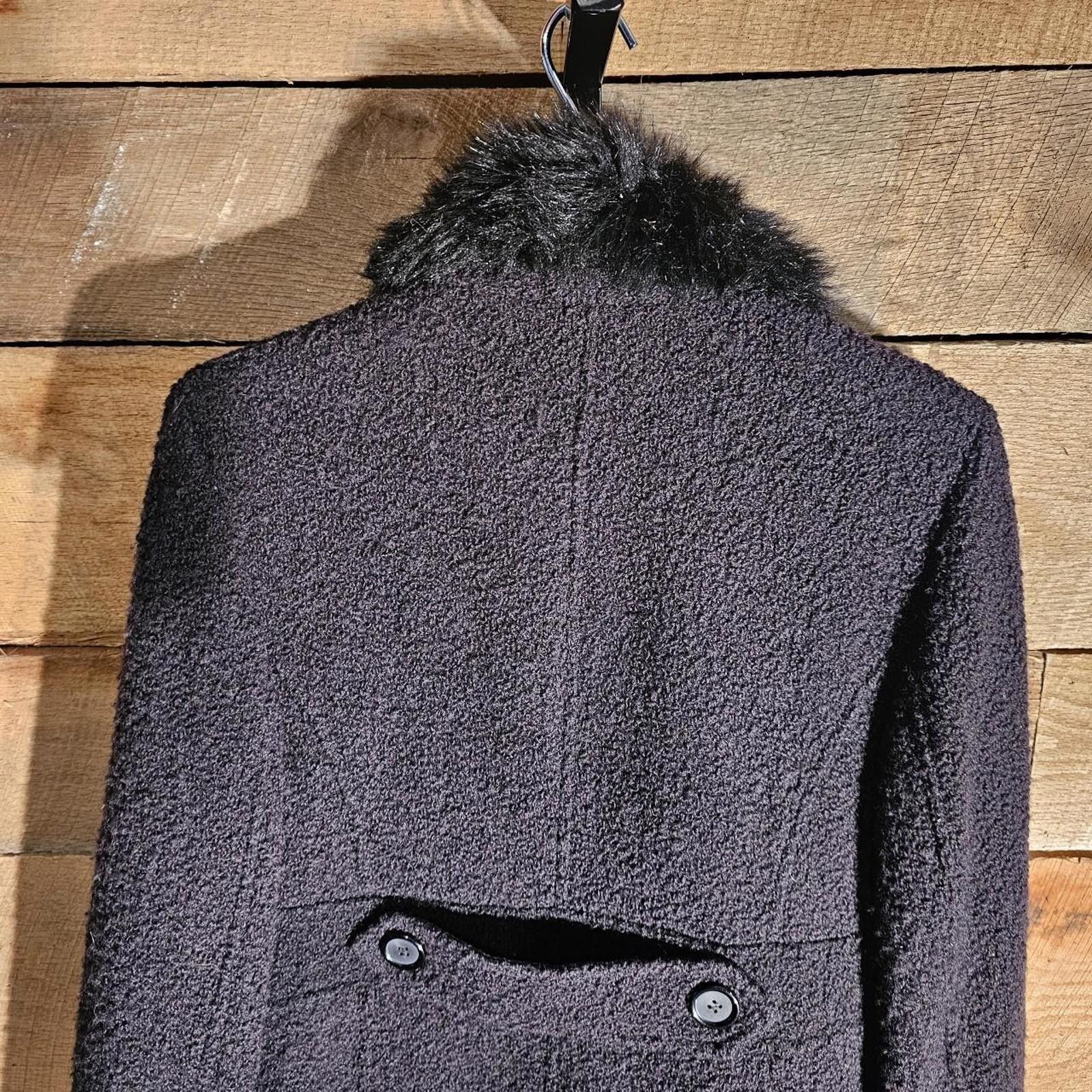 Other Women's Black Jacket with Faux Fur Collar Size M / US 6-8 / IT 42-44 - 6 Thumbnail