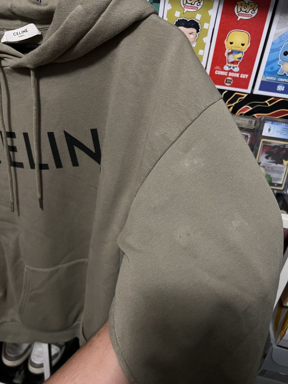 Celine Celine Hoodie Olive Green Size US M / EU 48-50 / 2 - 6 Thumbnail