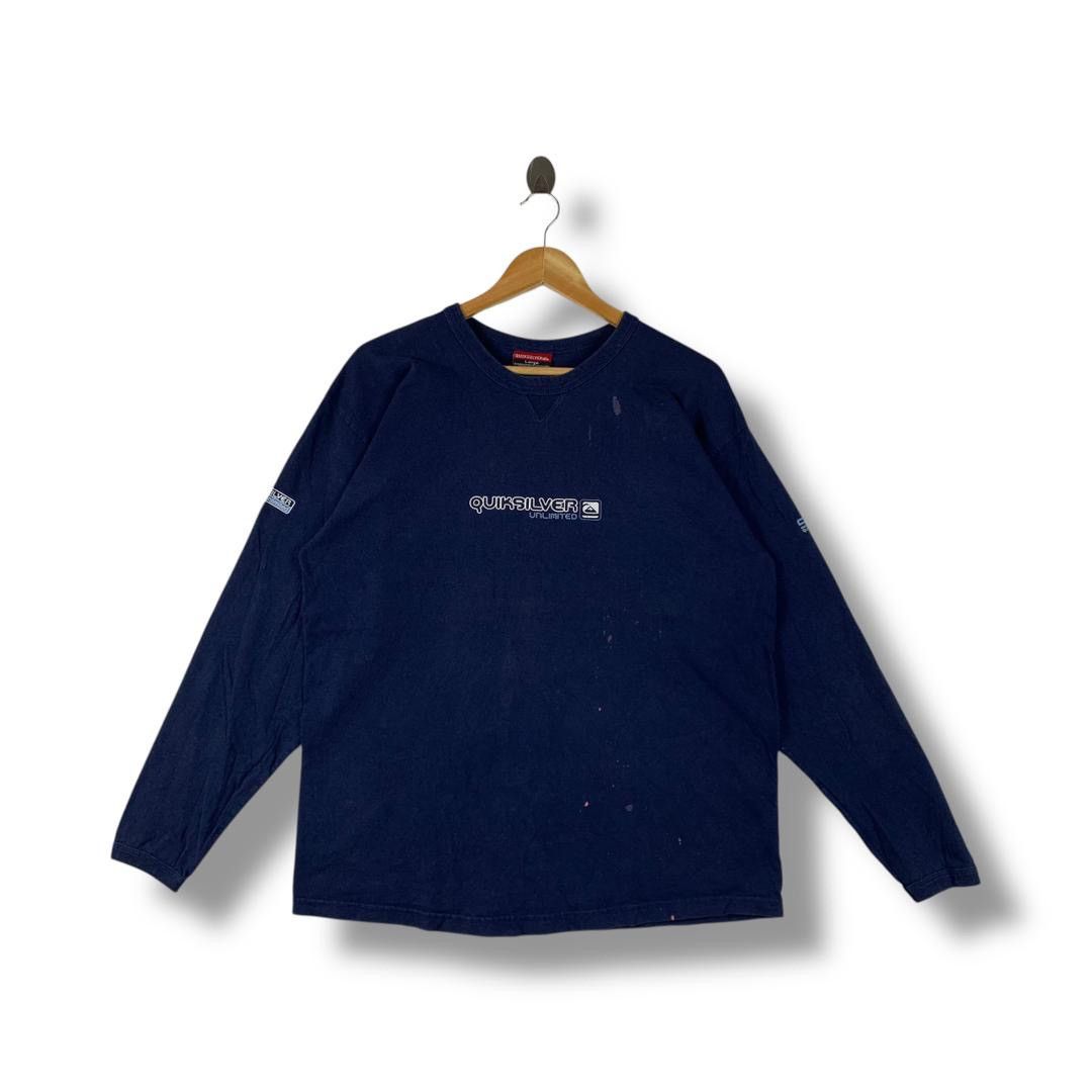 Quiksilver Vintage 00s QUIKSILVER long sleeve Surfing tee Size US L / EU 52-54 / 3 - 1 Thumbnail