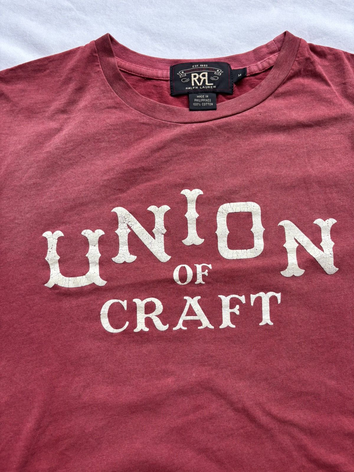 Polo Ralph Lauren RRL Ralph Lauren “Union of Craft” Tee — Red Size US M / EU 48-50 / 2 - 4 Thumbnail