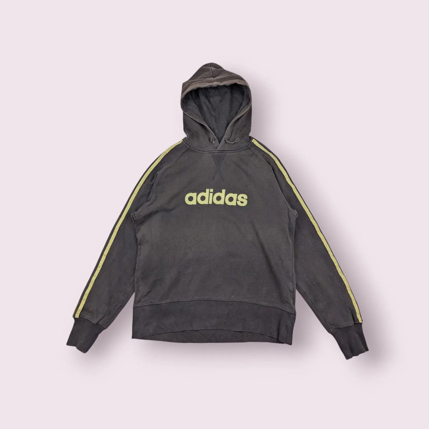 Adidas Vintage 2000's ADIDAS Big Spell Out Hoodie Sweatshirt Size US S / EU 44-46 / 1 - 1 Thumbnail