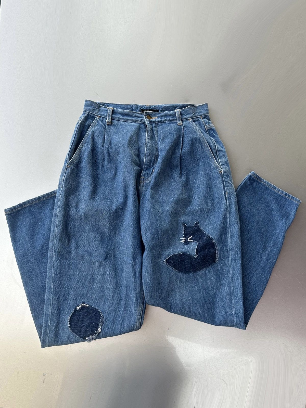 Ne-Net Vintage Issey Miyake Patches Ripp Denim Size US 32 / EU 48 - 1 Thumbnail