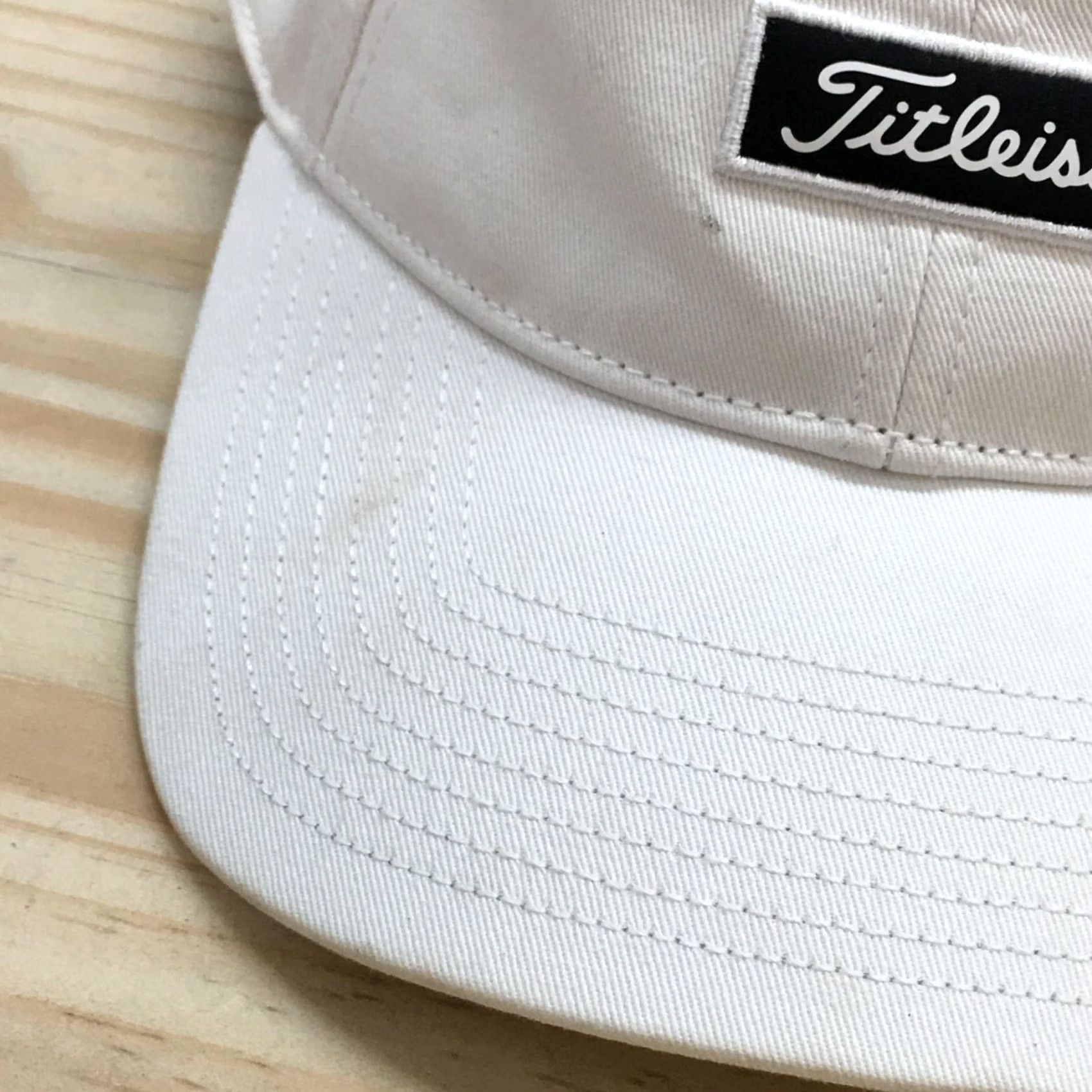 Titleist Titleist Baseball Cap Hat Mens White OS Adjustable Curved Brim Embroidered Logo Size ONE SIZE - 3 Thumbnail