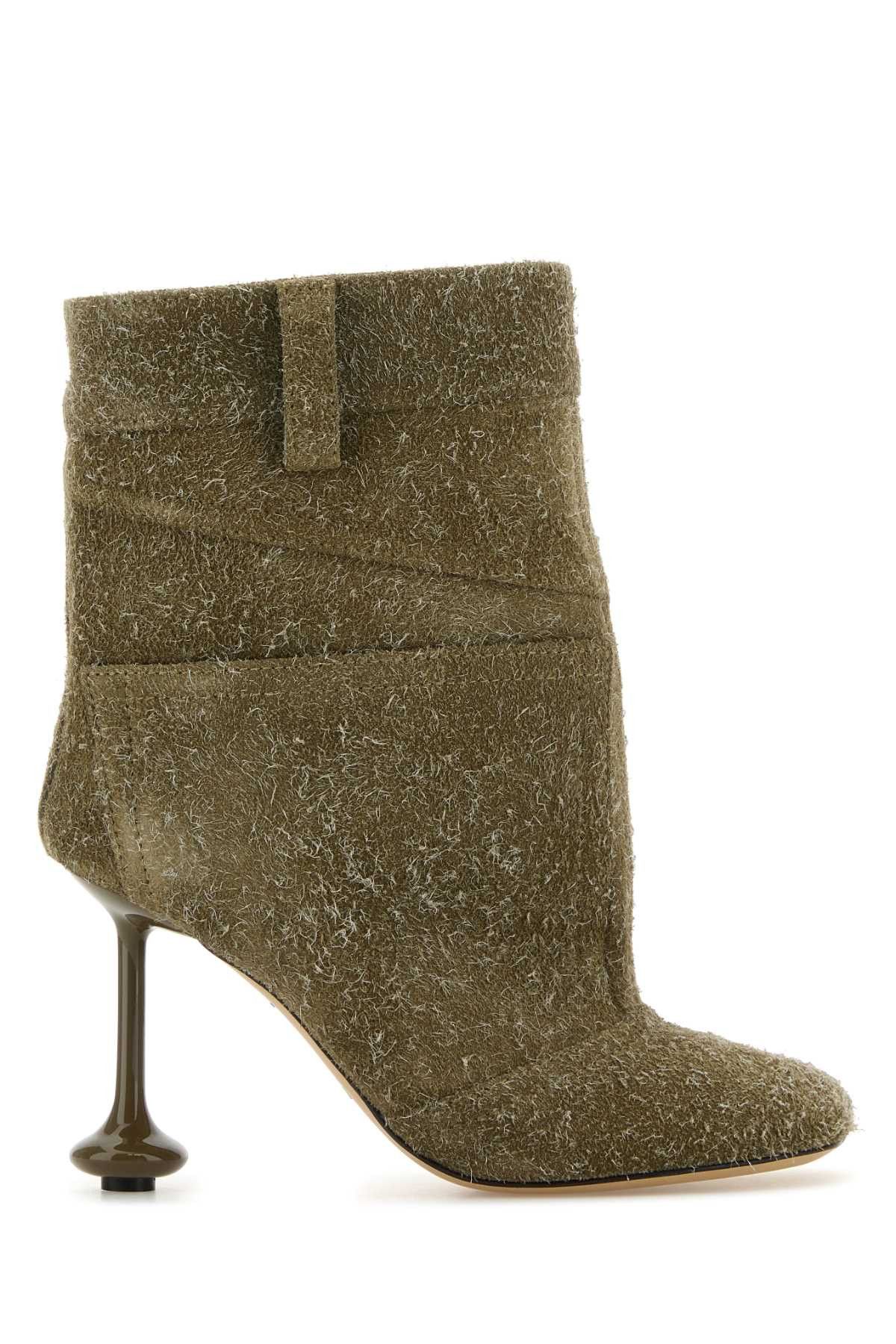 Loewe Khaki Suede Toy Panta Ankle Boots Size US 8 / IT 38 - 1 Thumbnail
