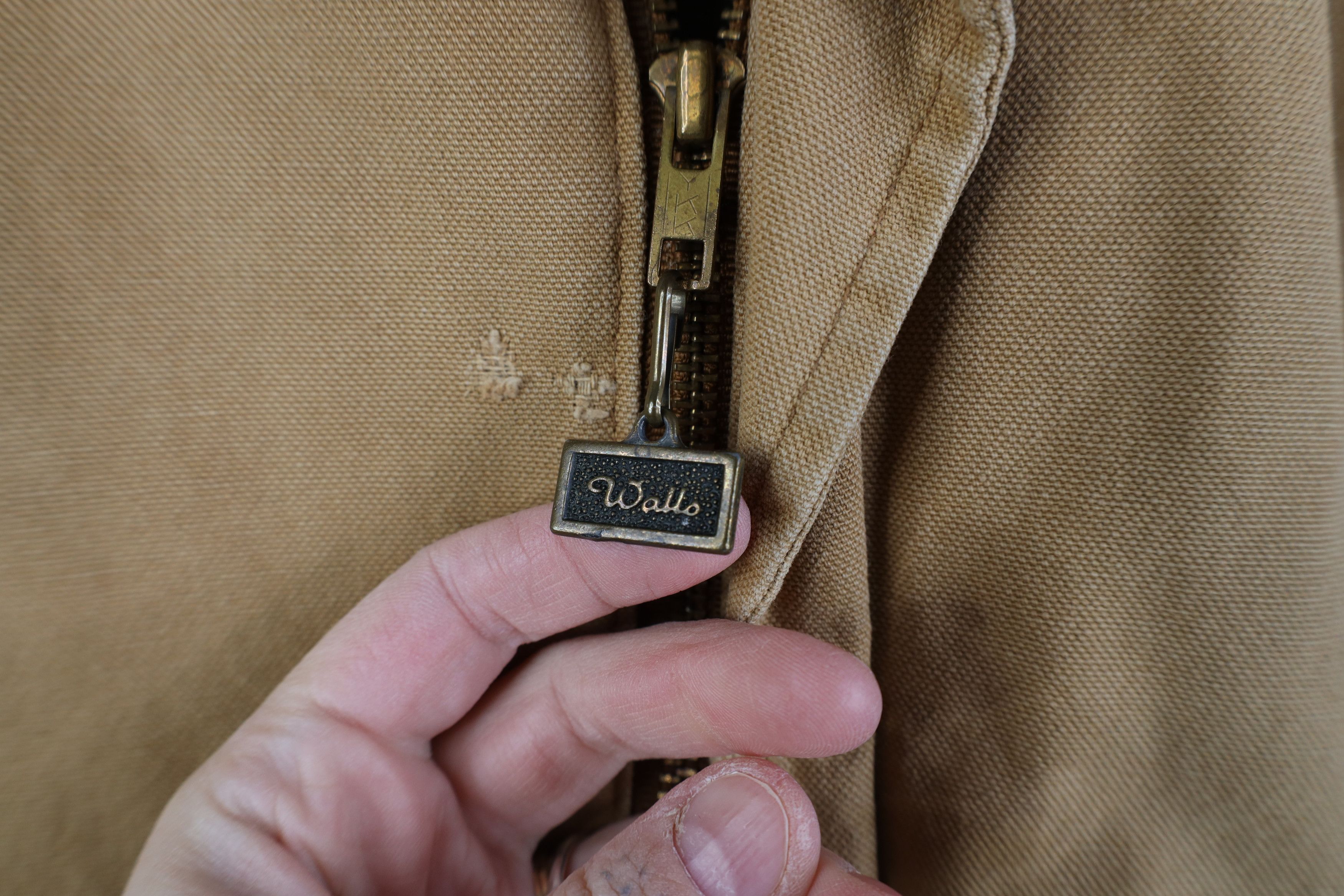 Walls Vintage 90s Walls Corduroy Collar Canvas Bomber Jacket Brown Size US L / EU 52-54 / 3 - 4 Thumbnail