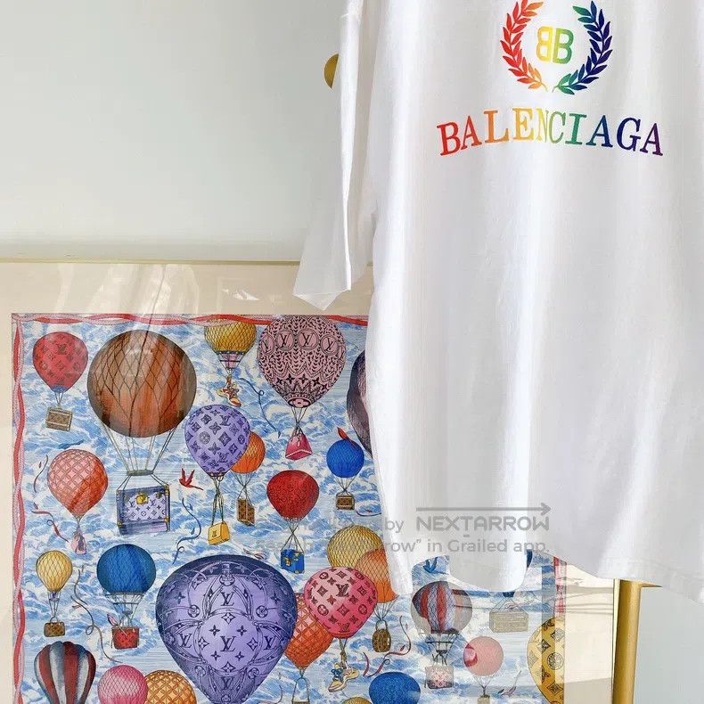 Balenciaga Balenciaga Letter Logo White T-Shirt Size US M / EU 48-50 / 2 - 4 Thumbnail