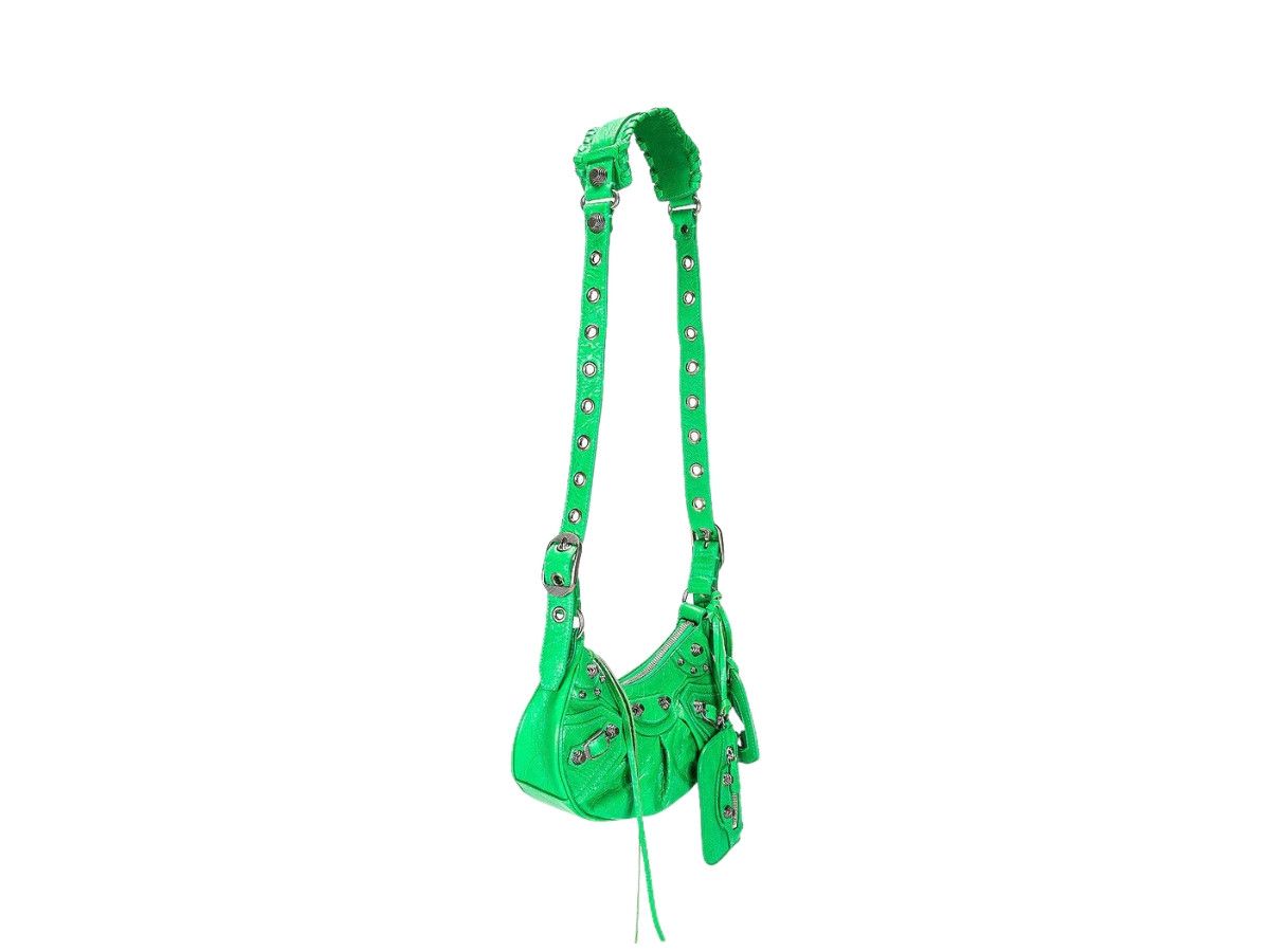 Balenciaga o1la1rc1a0226 Size: OS / Le Cagole XS Shoulder Bag In Green Size ONE SIZE - 3 Thumbnail
