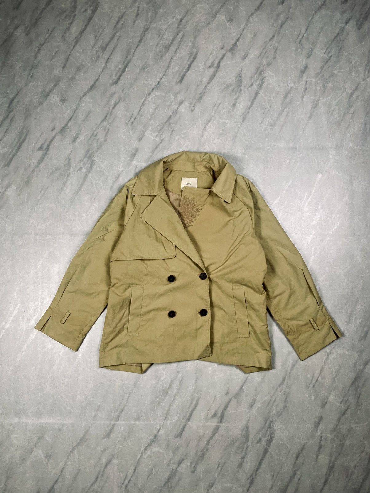 Japanese Brand Maison de_Roem Light Cropped Trench Coat Size M / US 6-8 / IT 42-44 - 1 Thumbnail