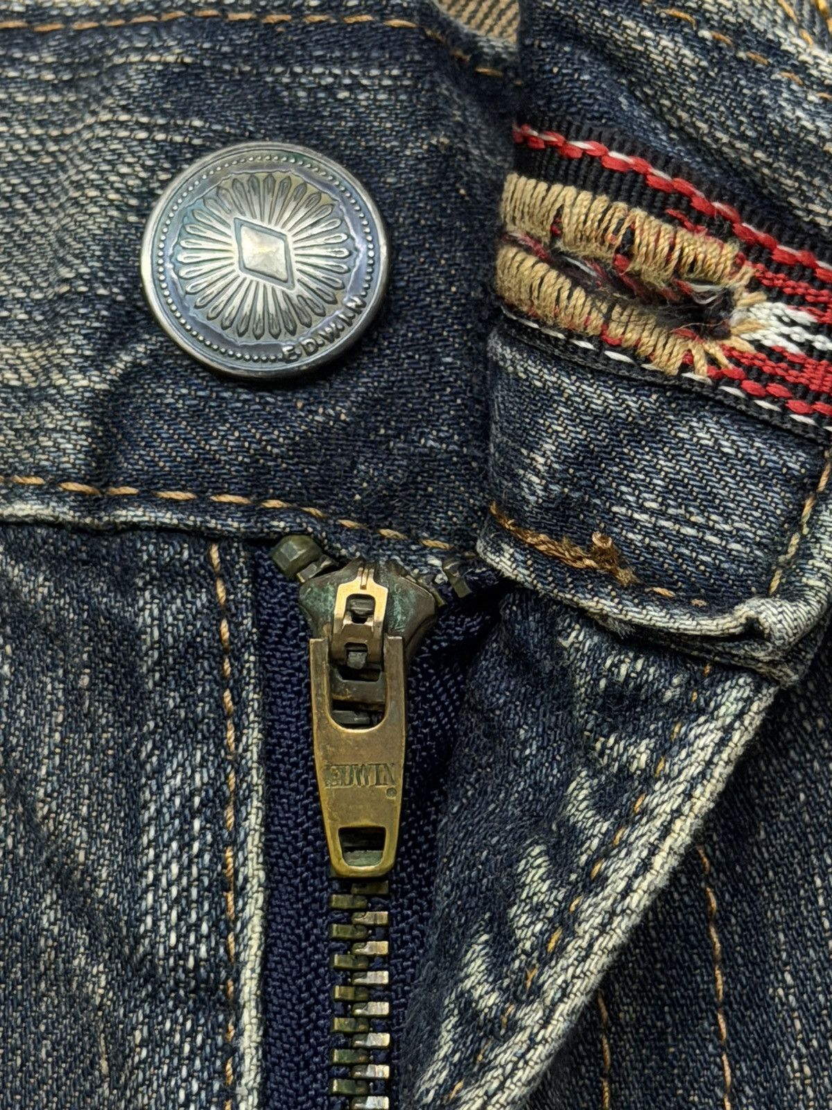 Edwin Vintage Edwin 434 XVS Japanese Denim Jeans | Relaxed Fit W32 Size US 32 / EU 48 - 10 Thumbnail