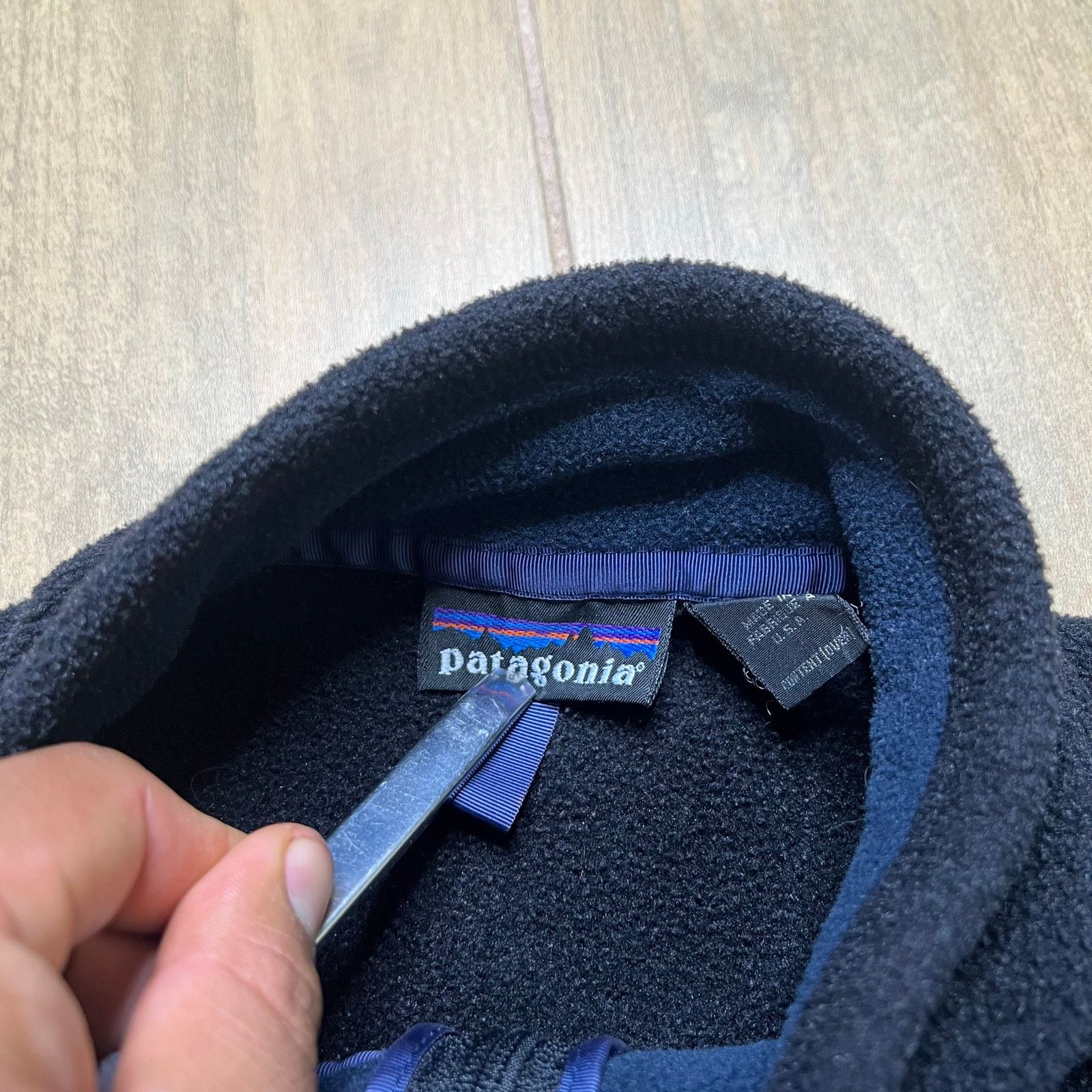 Patagonia Vintage Patagonia Fleece Jacket Mens M Blue Made in USA 90s Size US M / EU 48-50 / 2 - 3 Thumbnail