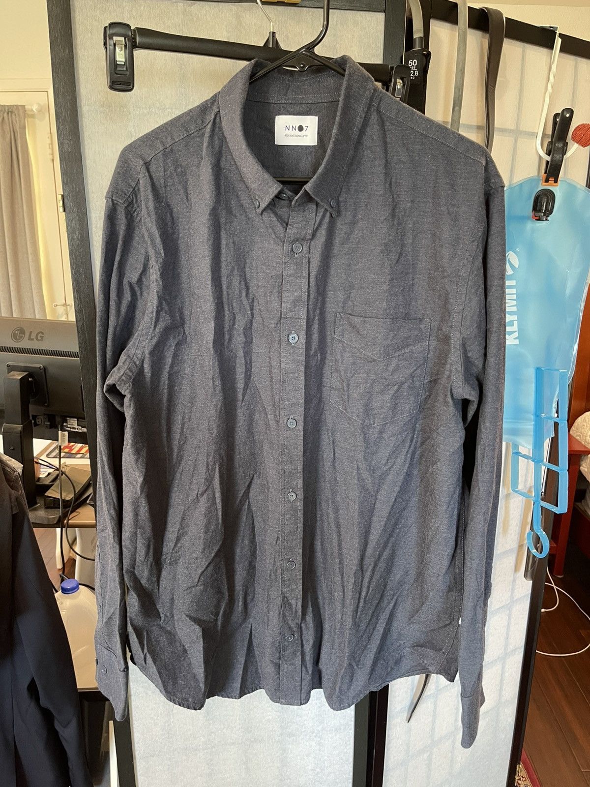 Other No Nationality NWT NN. 07 Casual Button Down Shirt Blue Size US XXL / EU 58 / 5 - 1 Thumbnail