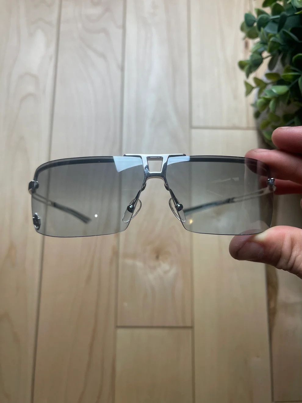 Dior DIOR Sunglasses Stunt Pop Rectangle Wrap Straps Logo RI1017 Size ONE SIZE - 1 Thumbnail