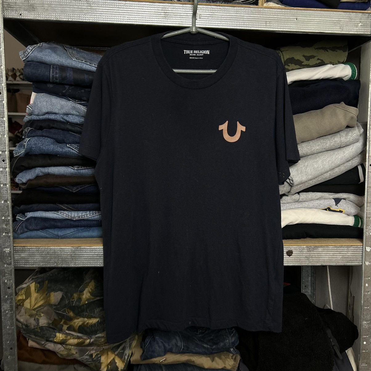 True Religion Mens True Religion big logo y2k streetwear japan tee Size US M / EU 48-50 / 2 - 1 Thumbnail