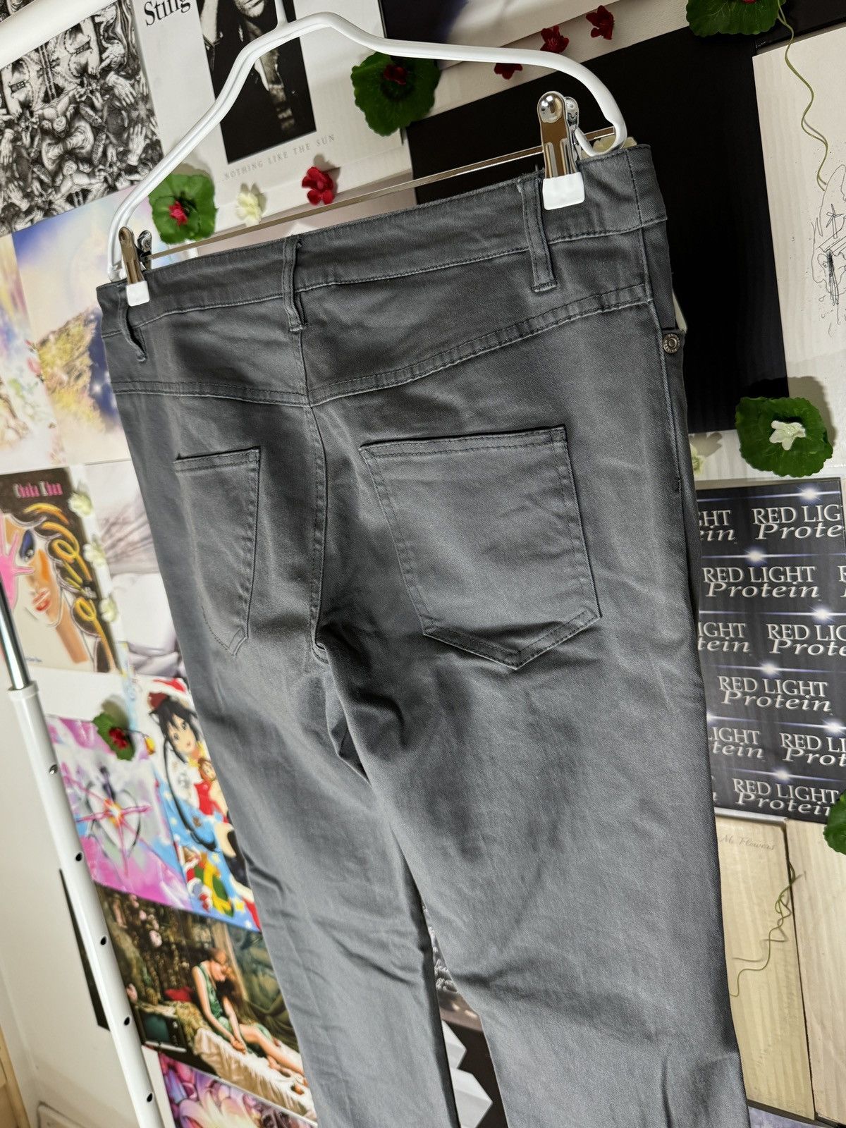 Rainbow Grey Cotton Flared Pants Size US 33 - 4 Thumbnail