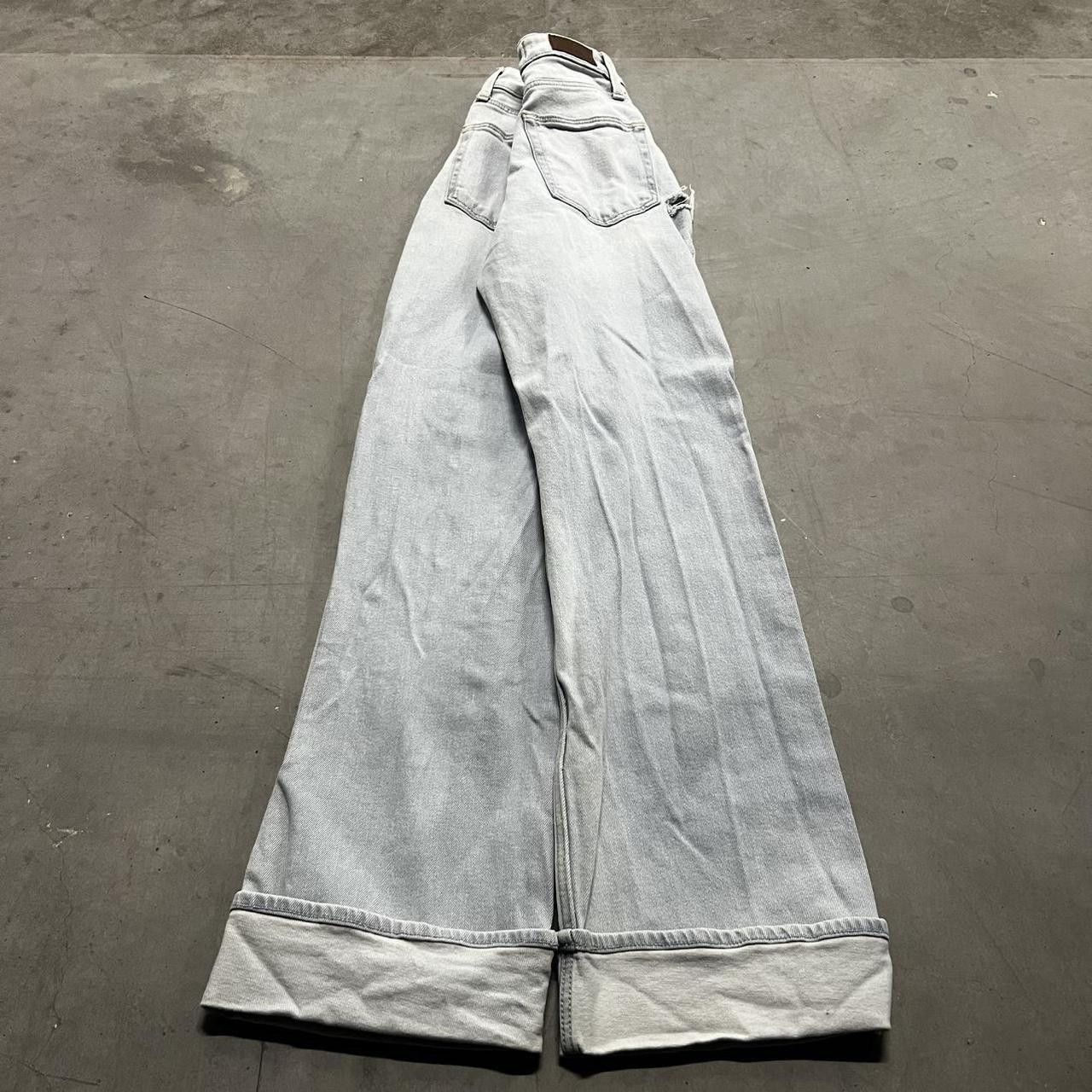 Vintage Crazy Vintage Y2K/2000s Super baggy High Rise Light Wash Denim Jeans ! Size 24" / US 00 / IT 34 - 4 Thumbnail