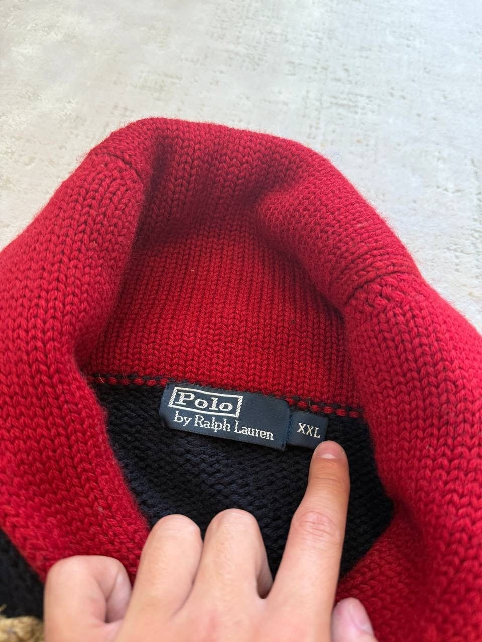 Polo Ralph Lauren Polo Ralph Lauren USA Flag Sweater Duffle Cable turtleneck Size US XXL / EU 58 / 5 - 5 Thumbnail