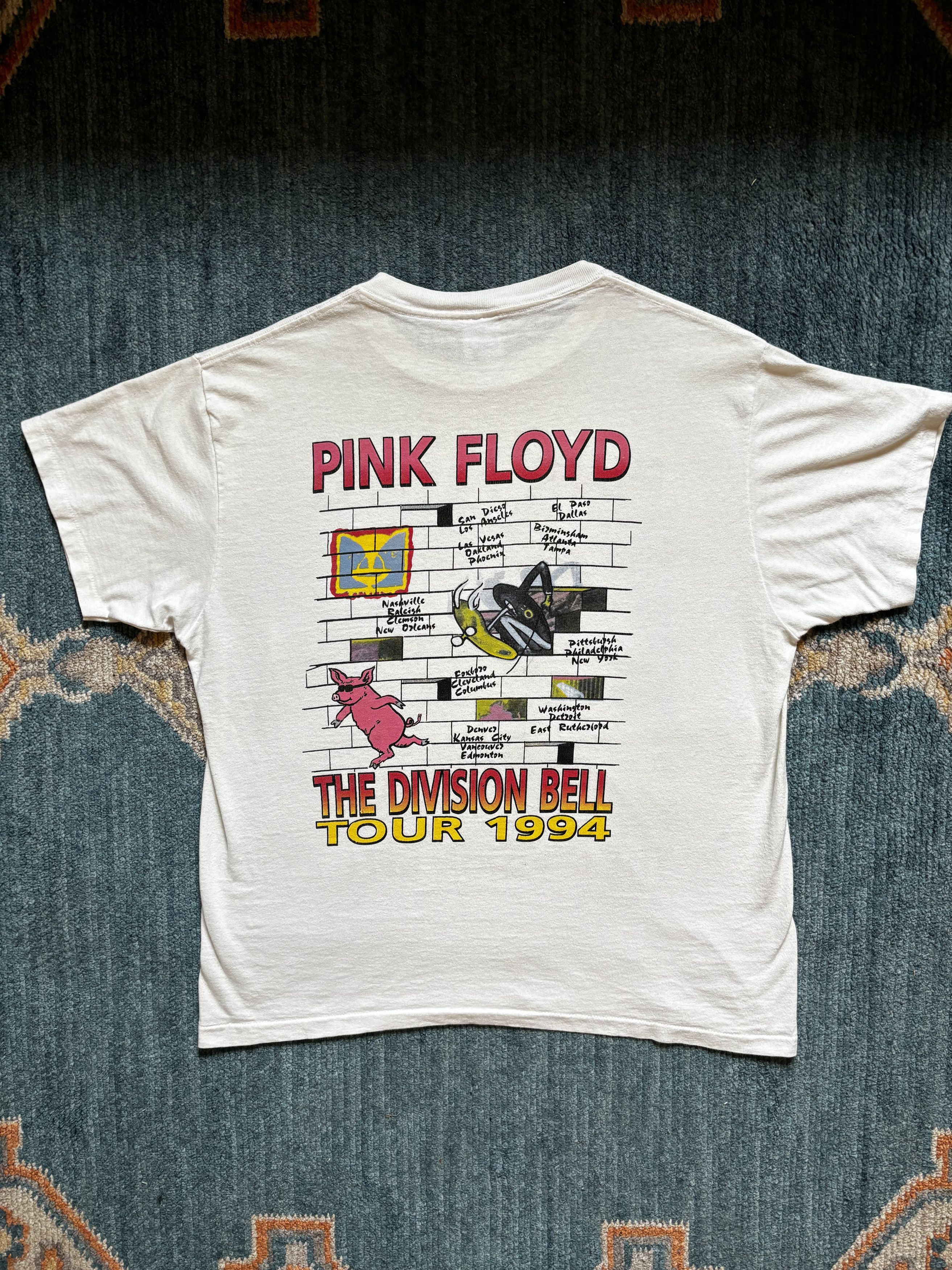 Pink Floyd Vintage Pink Floyd 1994 Division Bell Tour T-Shirt Size US L / EU 52-54 / 3 - 4 Thumbnail