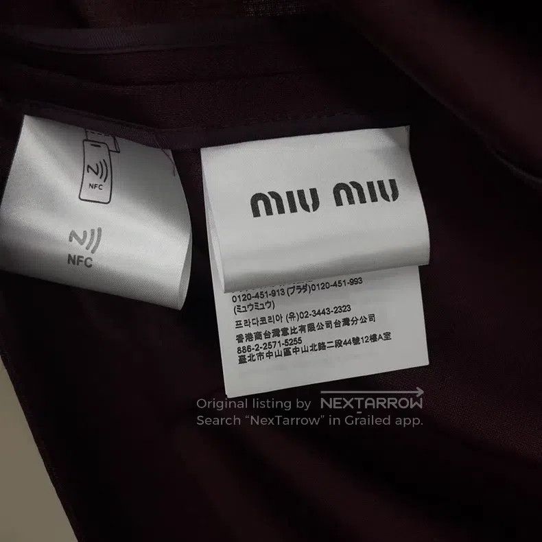 Miu Miu Miu Miu 36 Embossed Logo zipper jacket coat Size L / US 10 / IT 46 - 4 Thumbnail